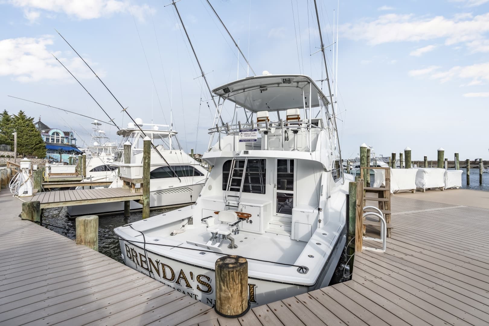 2001 Hatteras 55 Convertible - Image 75