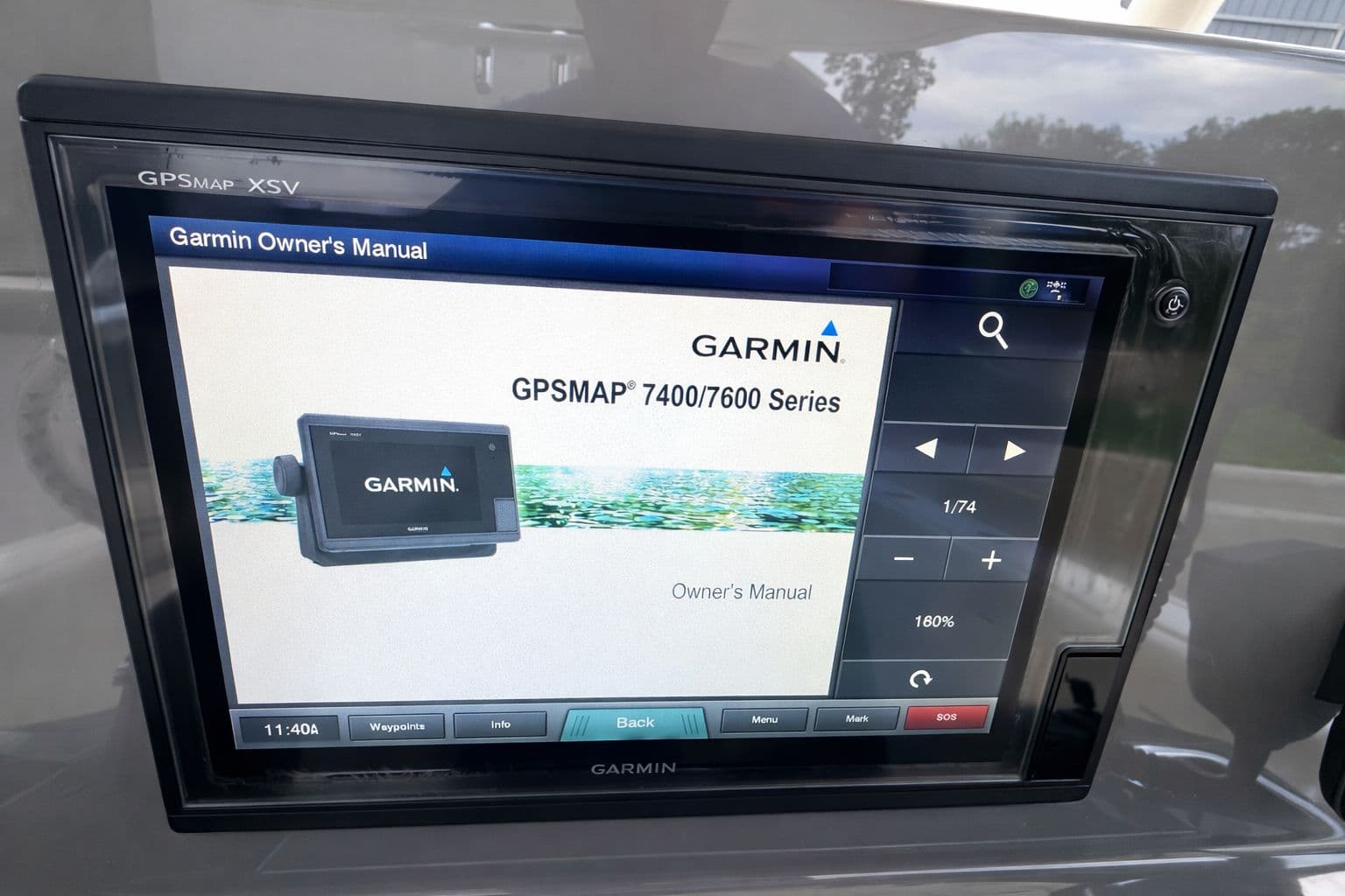 Garmin GPSMAP 7400/7600 Series on Pursuit C 260 boat.