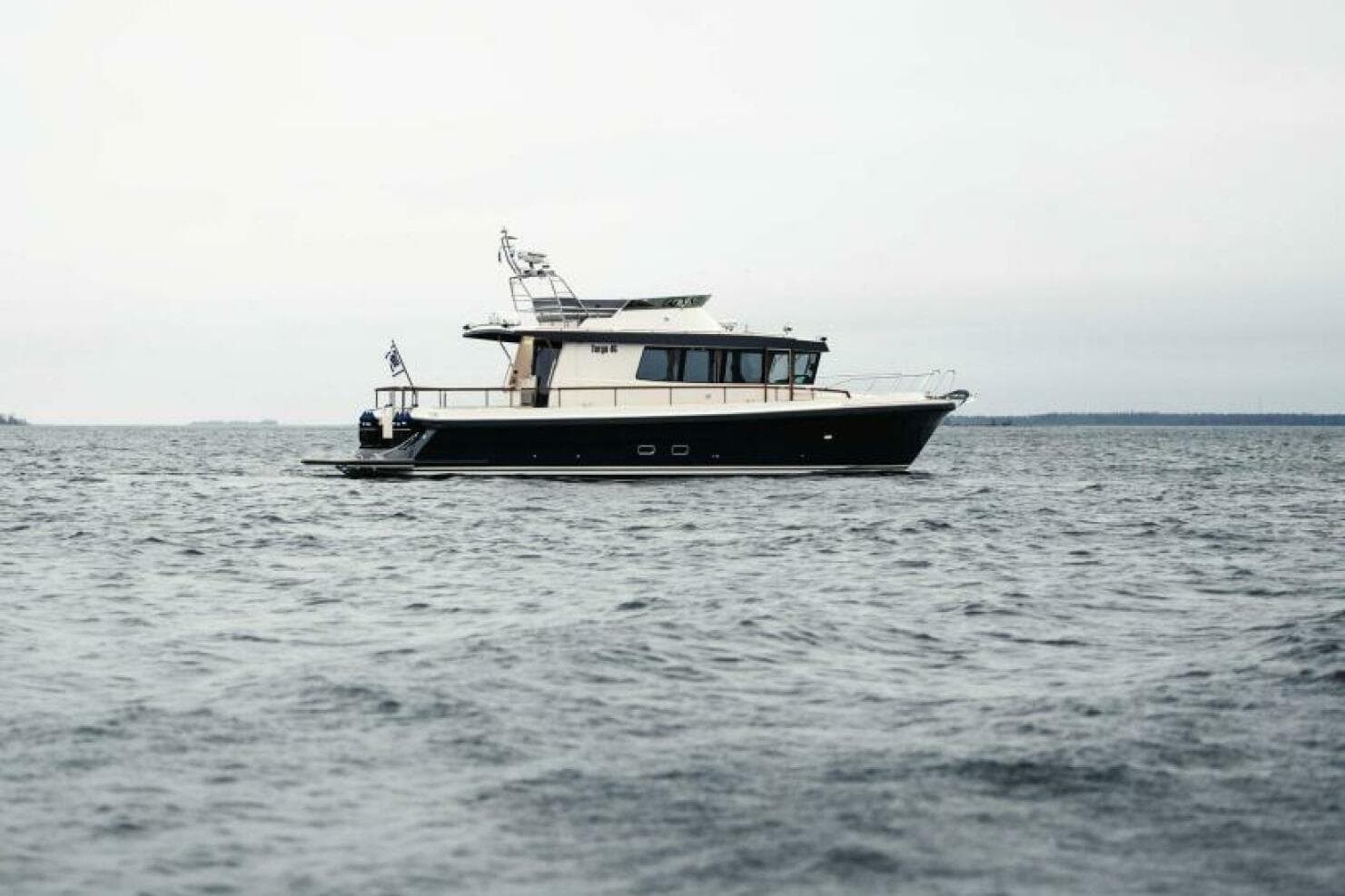Targa 46 Yacht 2026 on calm waters.
