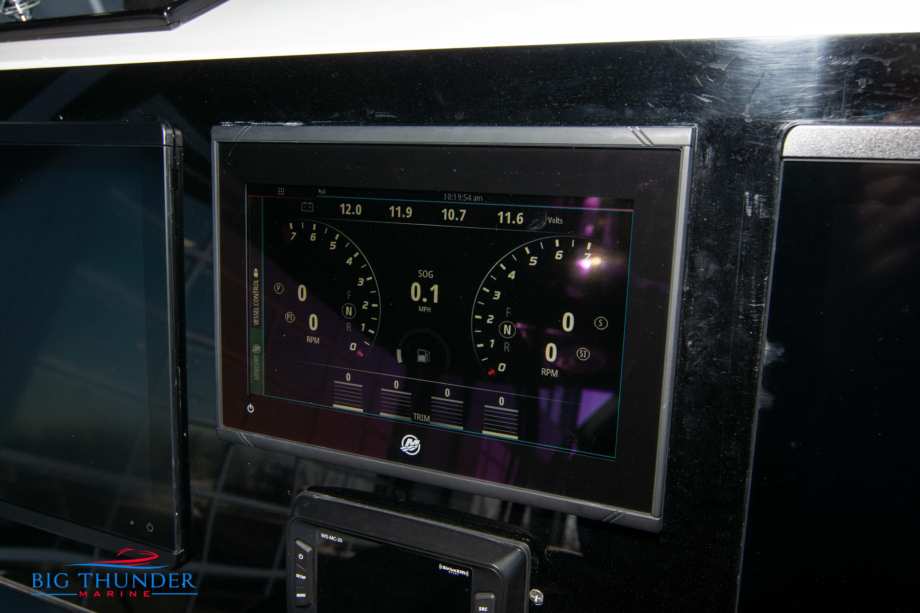 Hayaari Marine H44Z 2023 dashboard display with digital gauges and controls.