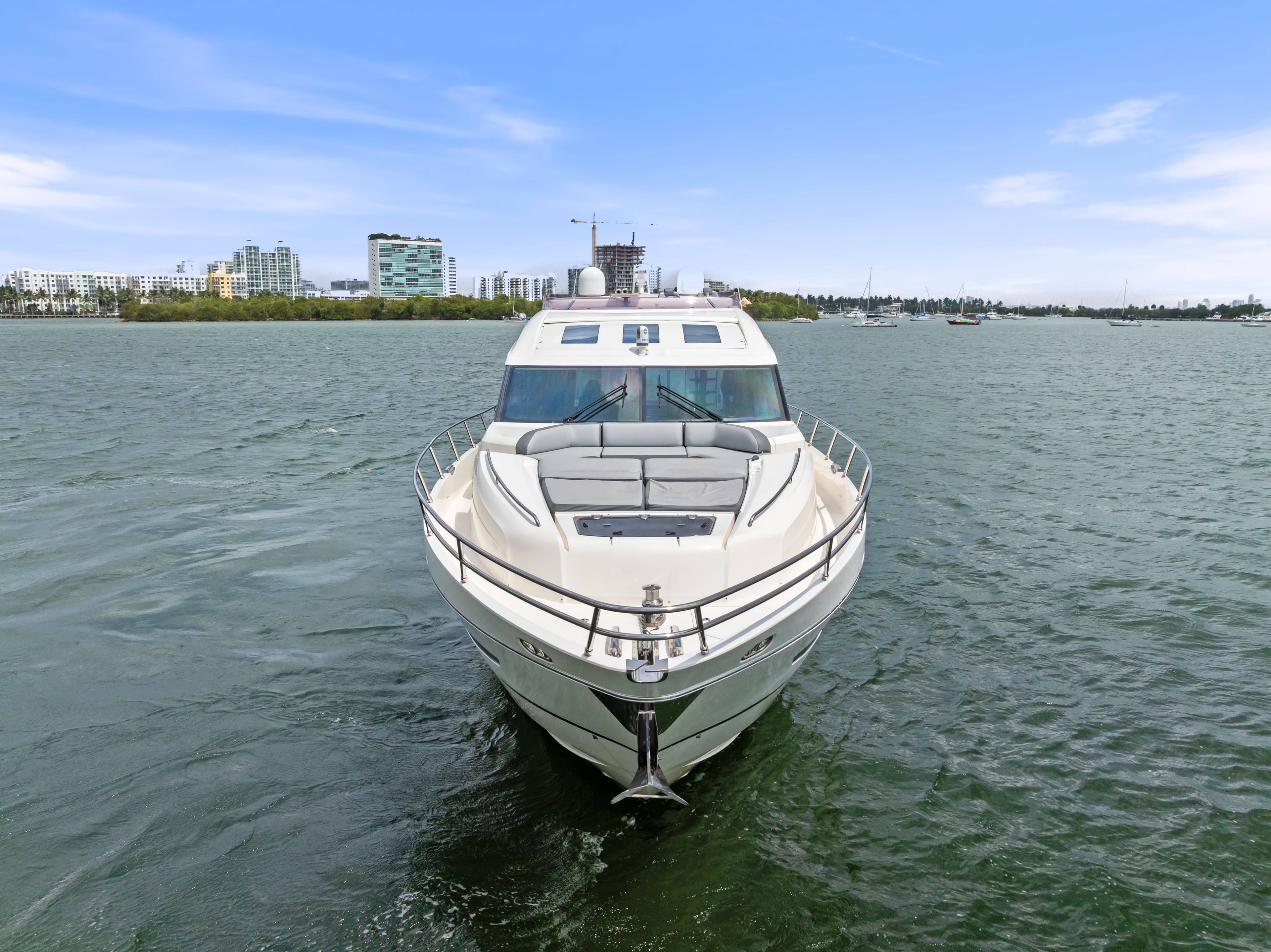 2014 Princess S72 luxury yacht on calm waters.