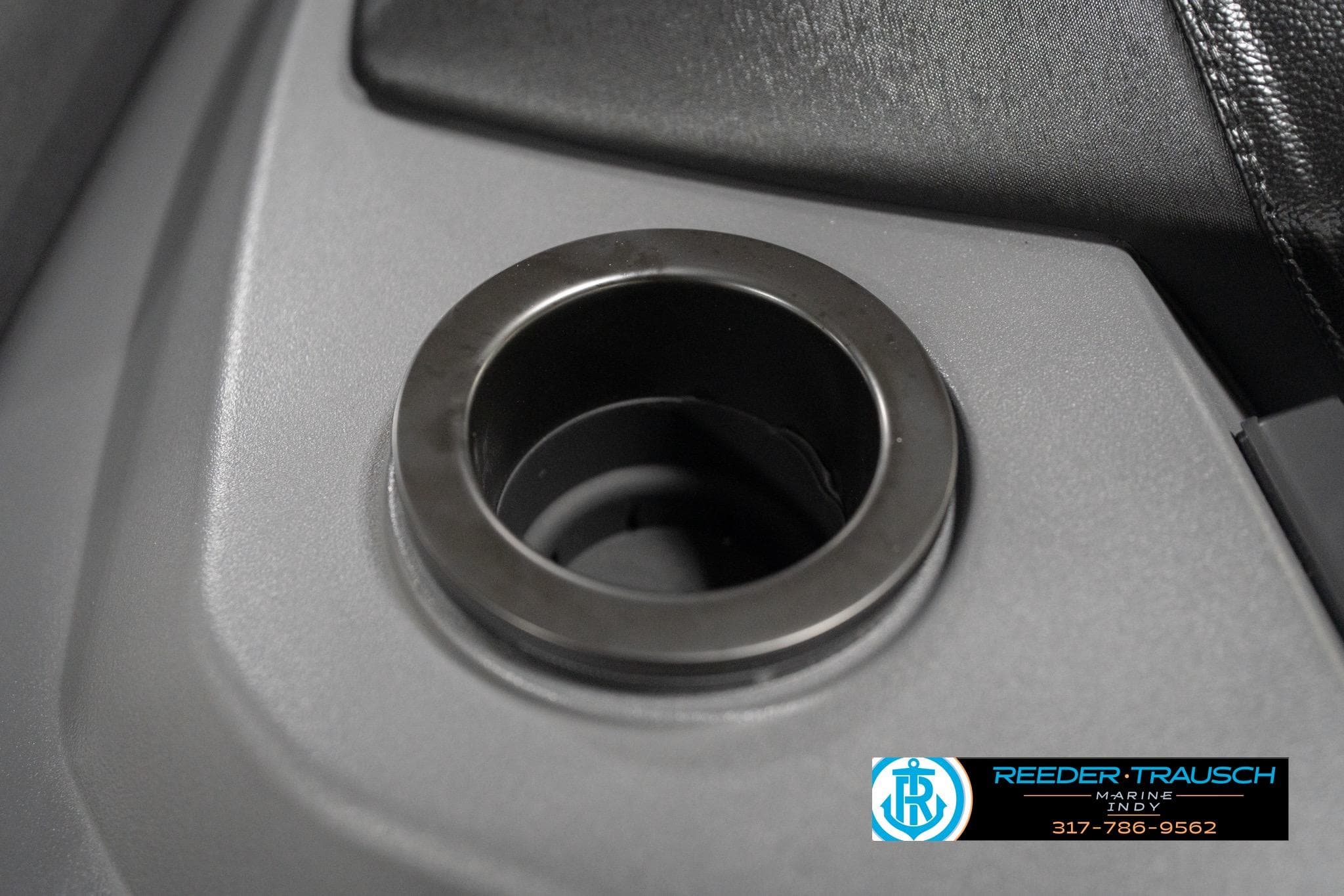 Cup holder in 2026 Bennington 20 SL boat interior, featuring sleek design and durable materials.