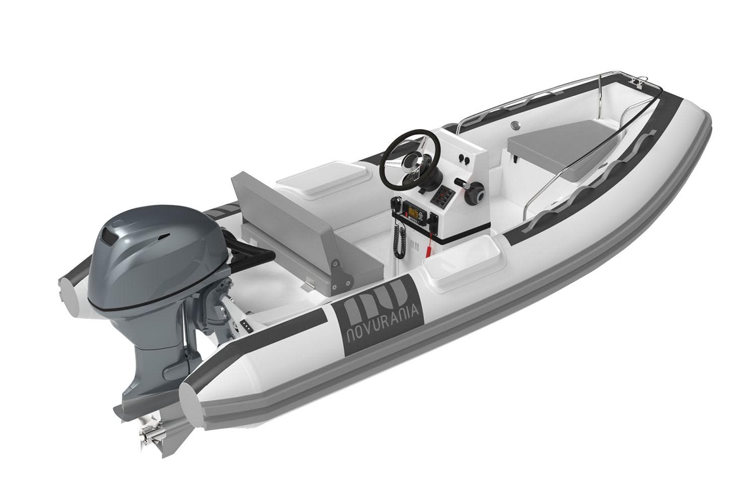Manufacturer Provided Image: Novurania DL 360 boat 2026, modern design, outboard motor.