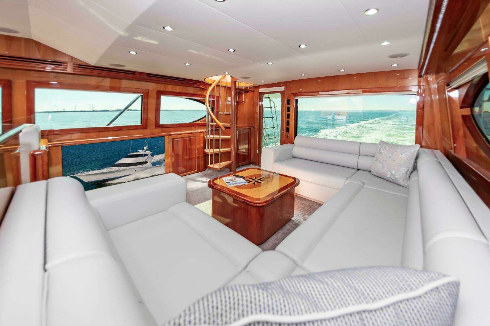 2008 Hatteras 64 Enclosed Bridge - Image 36