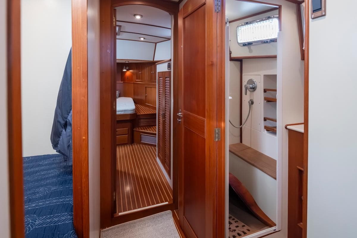 Interior of 2003 Grand Banks 54 Eastbay SX yacht.
