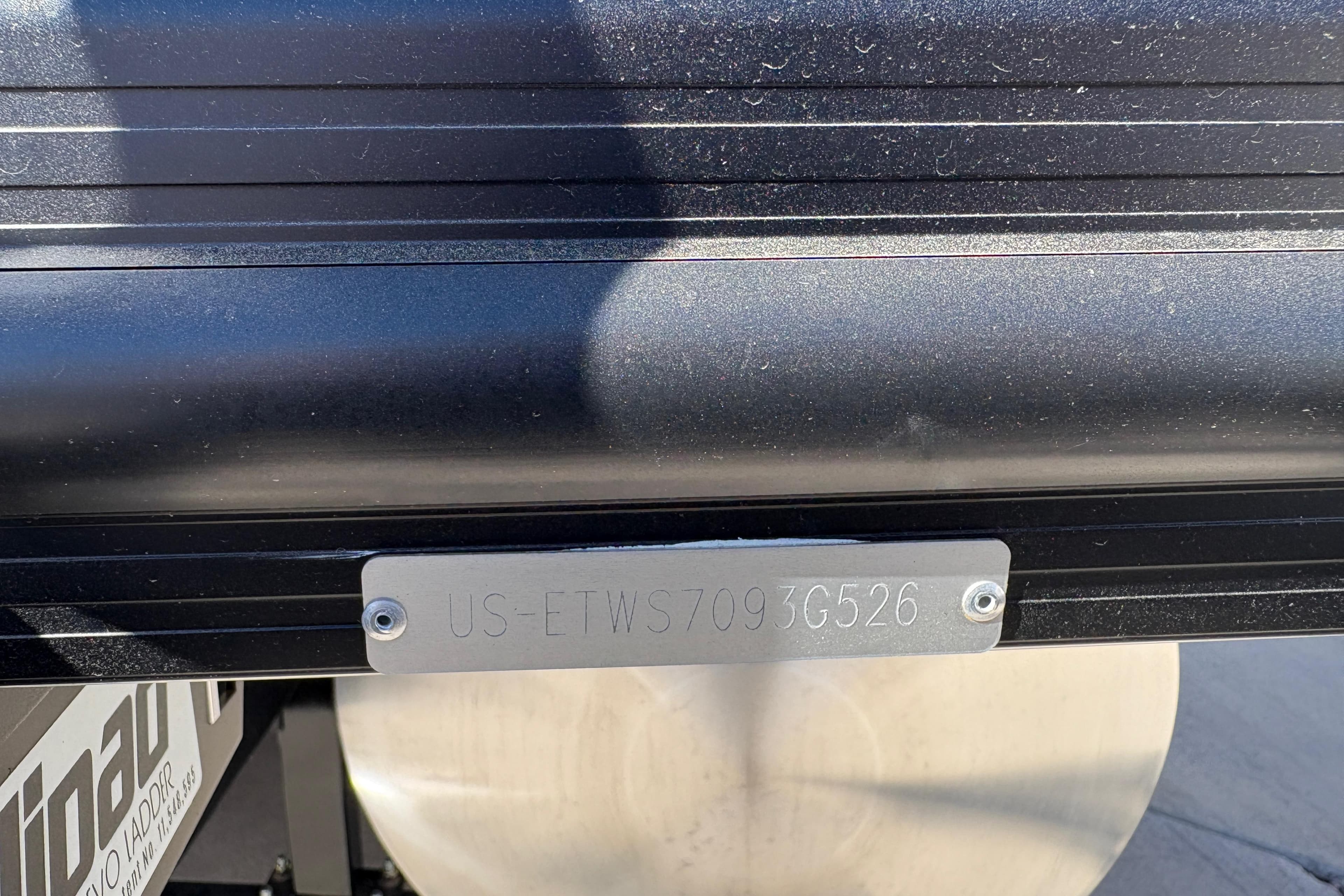 2026 Bennington 22 MSB boat with visible hull identification number.
