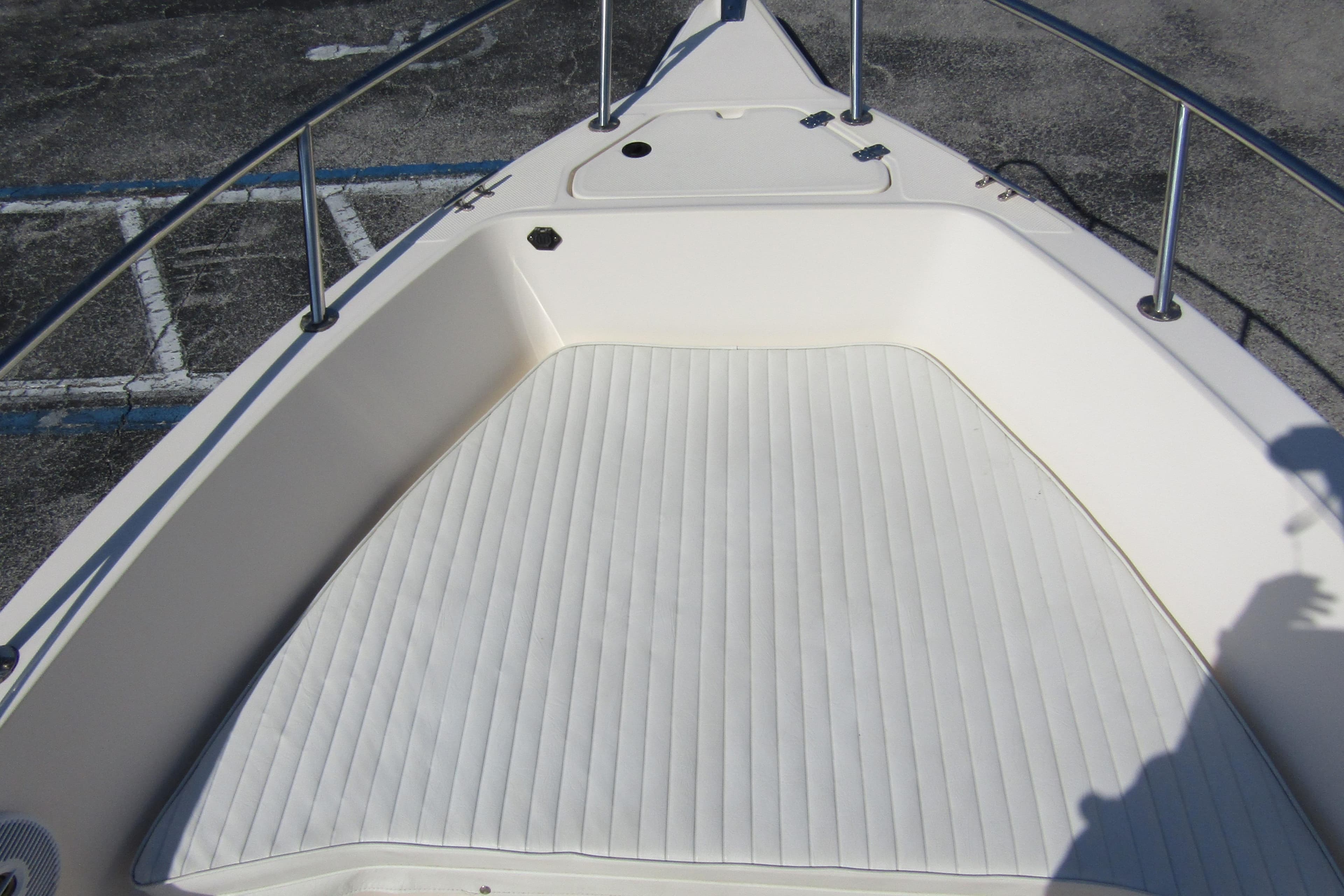 Bow seating area of 2004 Key West 2020 Center Console boat.