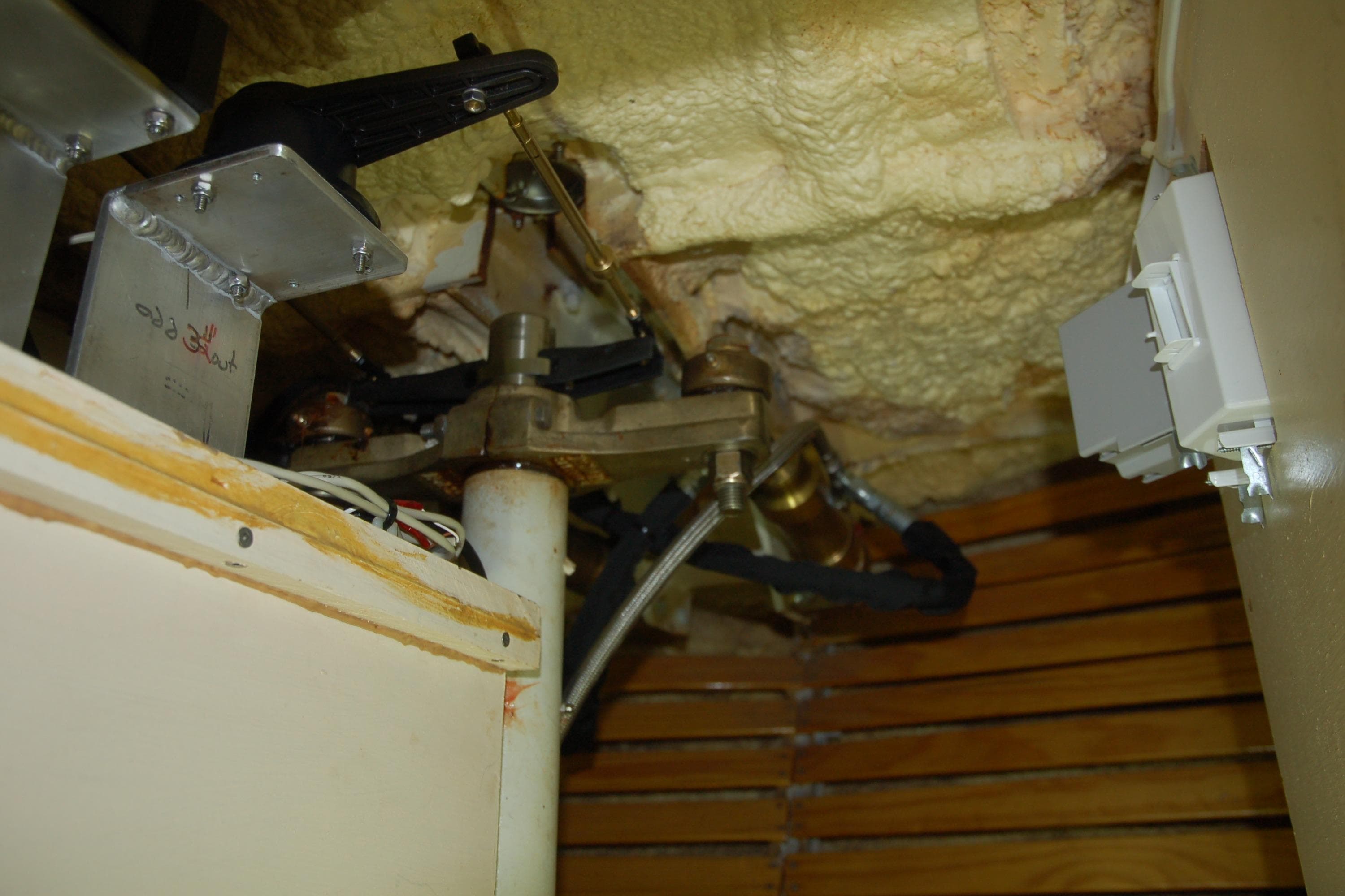 Custom Sprague 2006 model machinery with insulation and wiring components.