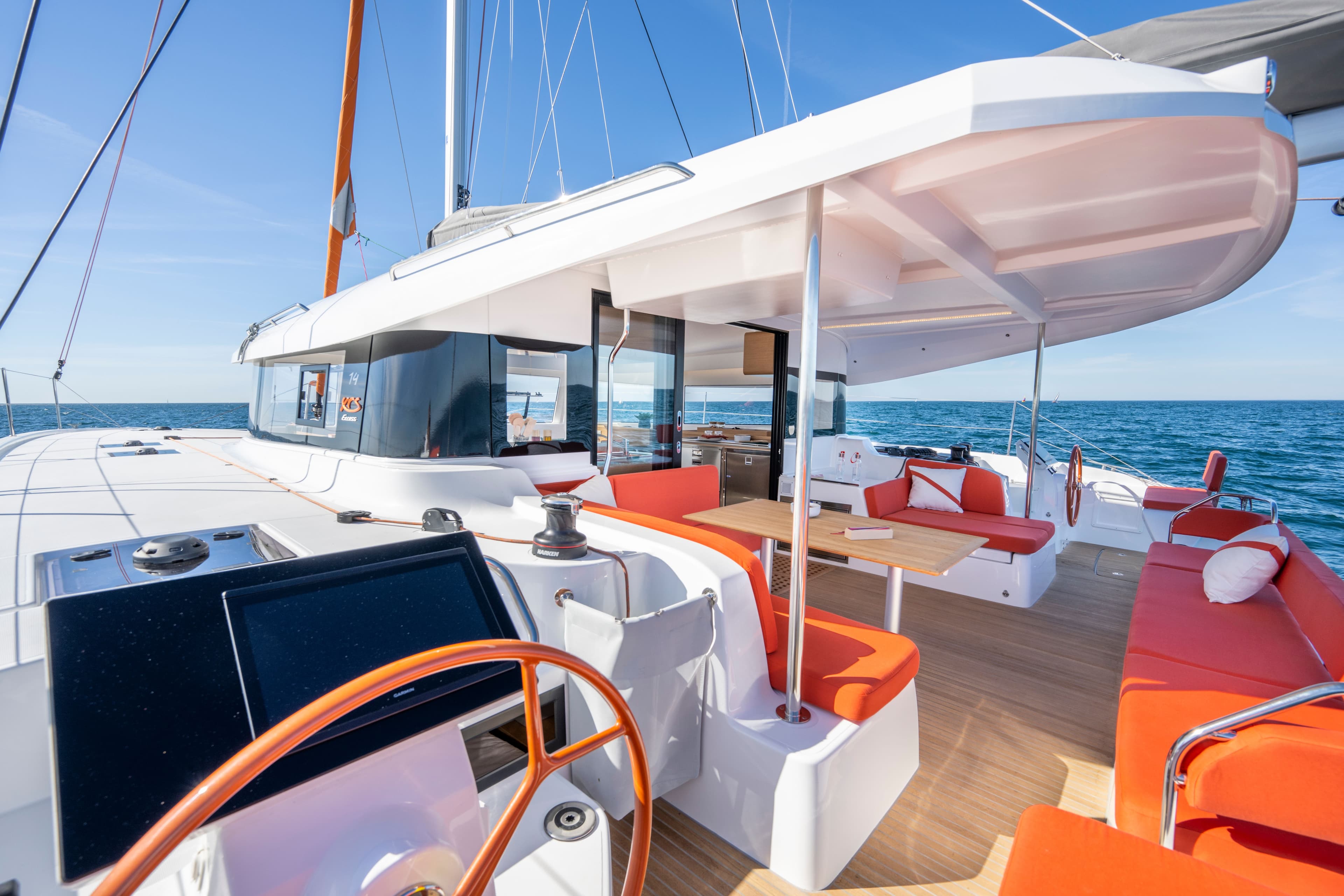 Excess EXCESS 14 catamaran 2026 with modern deck design.