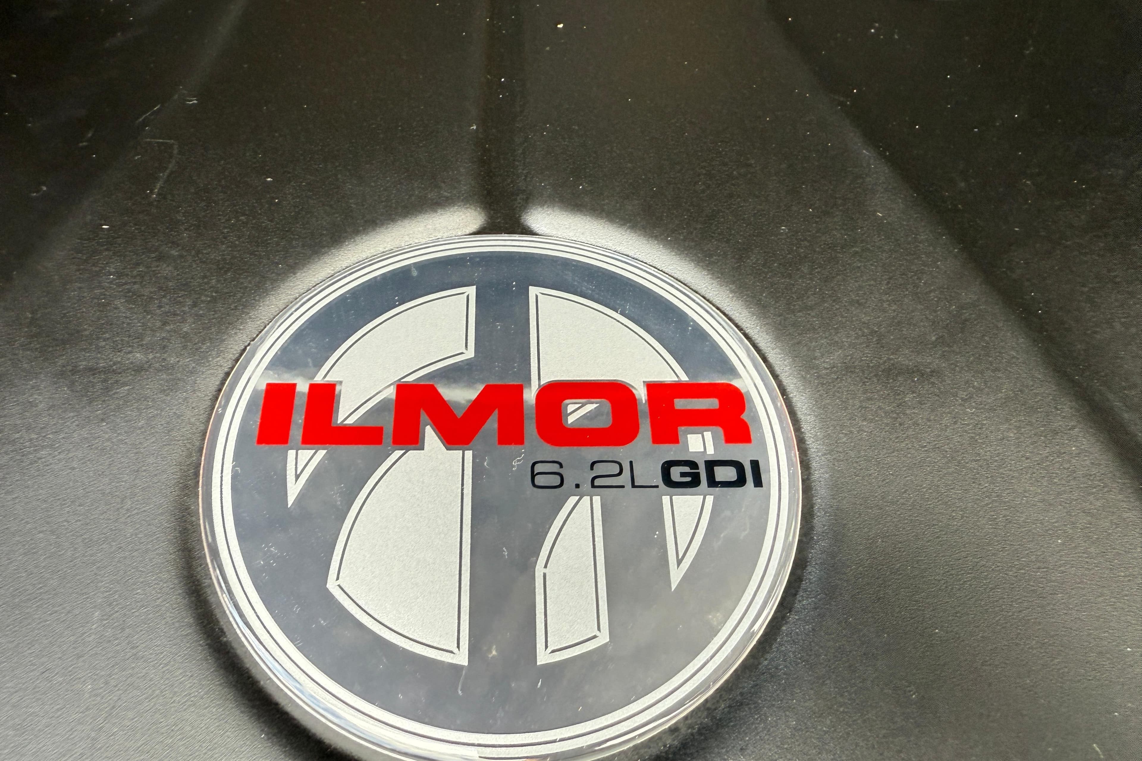 Ilmor 6.2L GDI engine emblem on 2025 MasterCraft X24 boat.