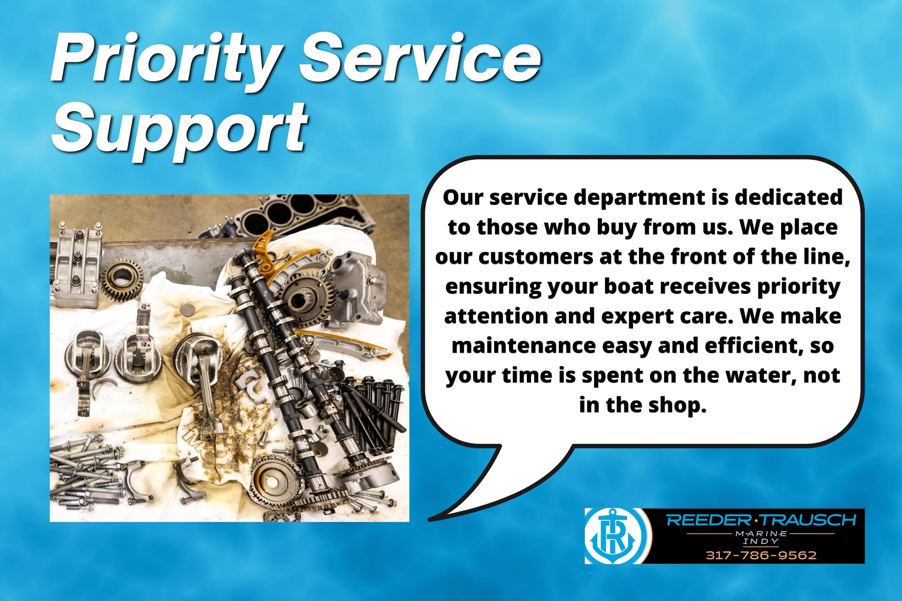 Priority service support for Bennington 23 SXSR 2026 boat, ensuring expert care and maintenance.