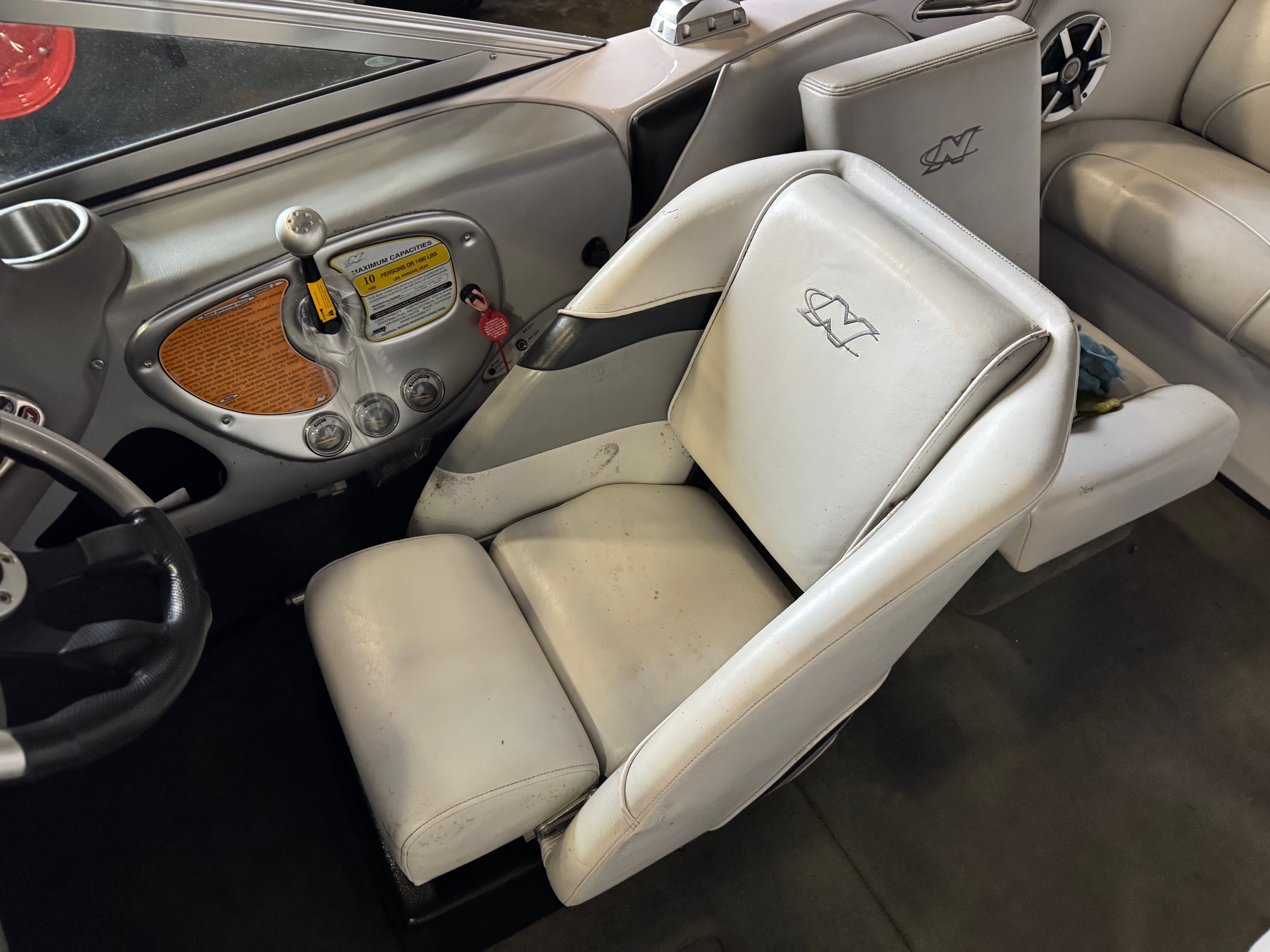 Interior of a 2006 Correct Craft Air Nautique 210 boat.