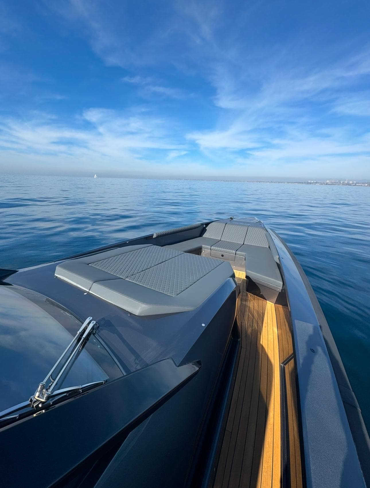 2019 Maori 54ft Family yacht on calm sea under blue sky.