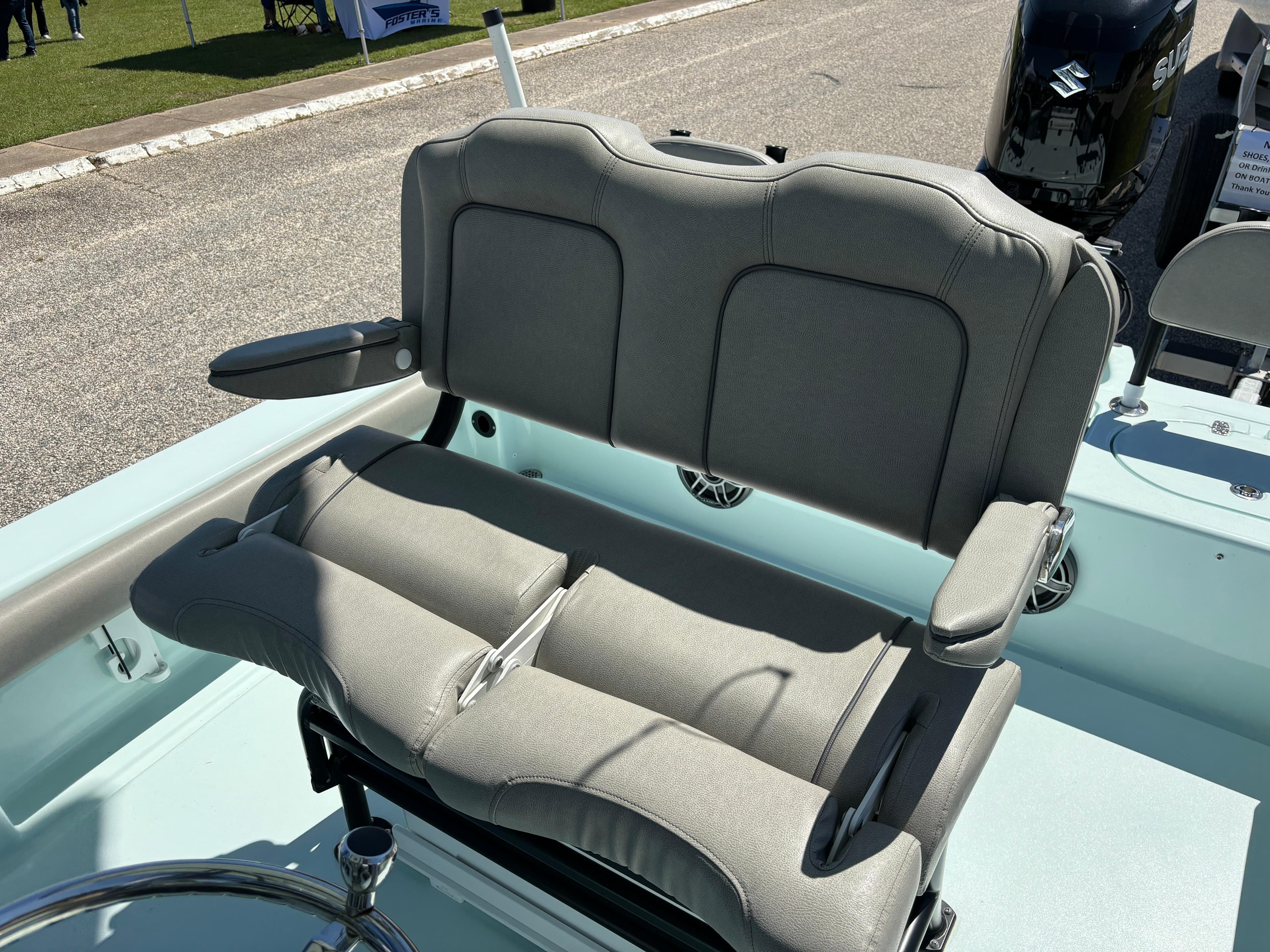 2024 Clark Sound 24 boat with comfortable seating and modern design.