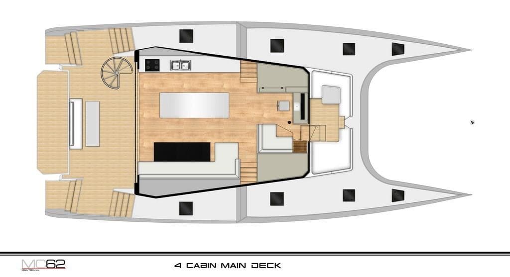 MC62 4 cabin main deck