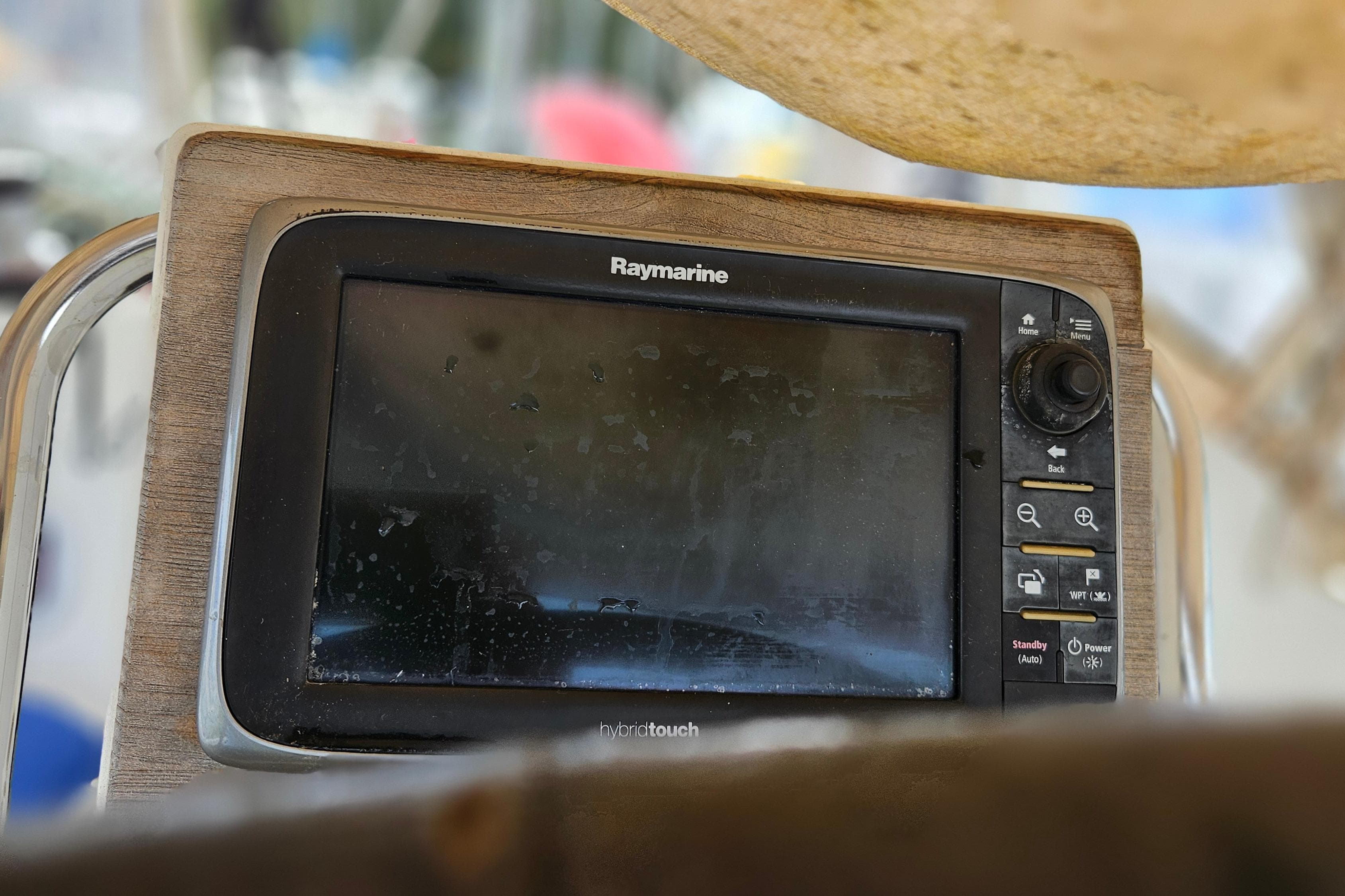 Raymarine navigation system on 2010 Beneteau Oceanis 34 GT yacht.