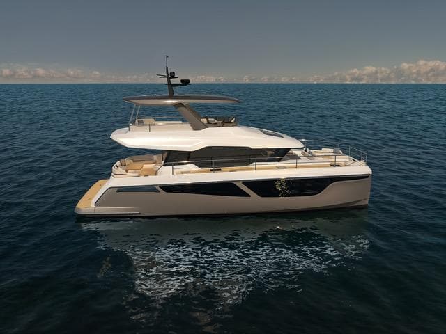 2025 Fountaine Pajot VEYA YACHT V53 cruising on open sea under clear sky.