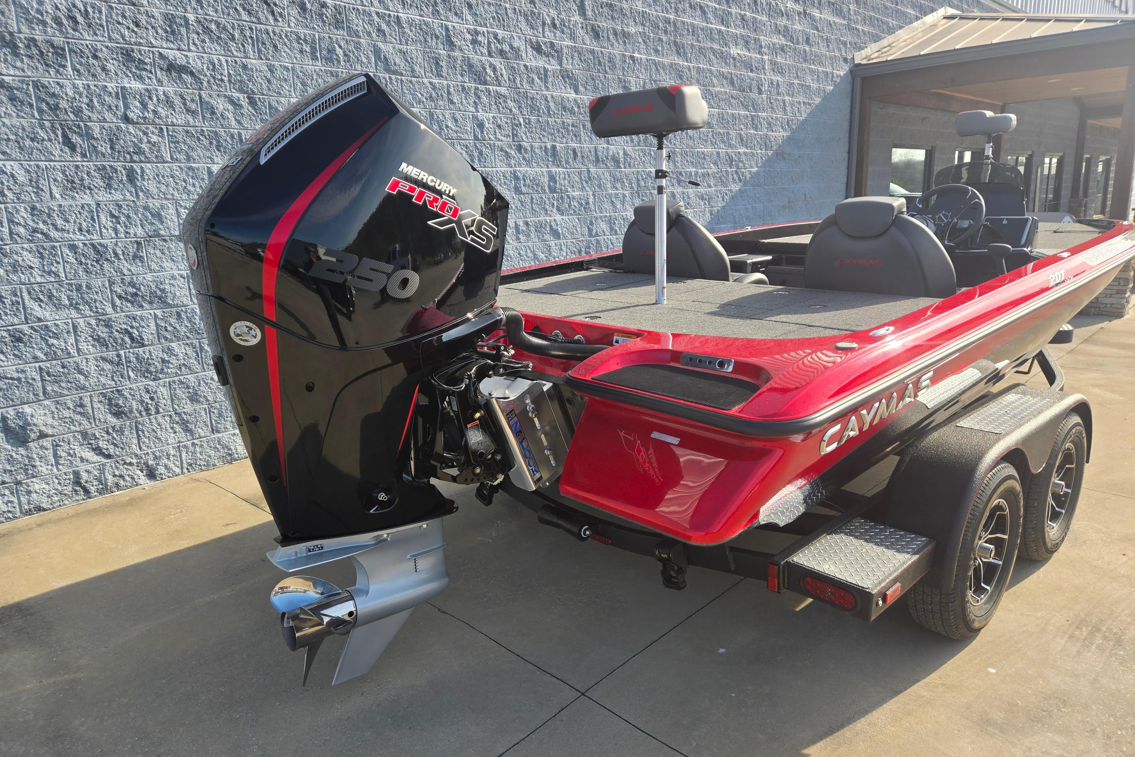 2027 Caymas 201 Pro boat with Mercury Pro XS engine.