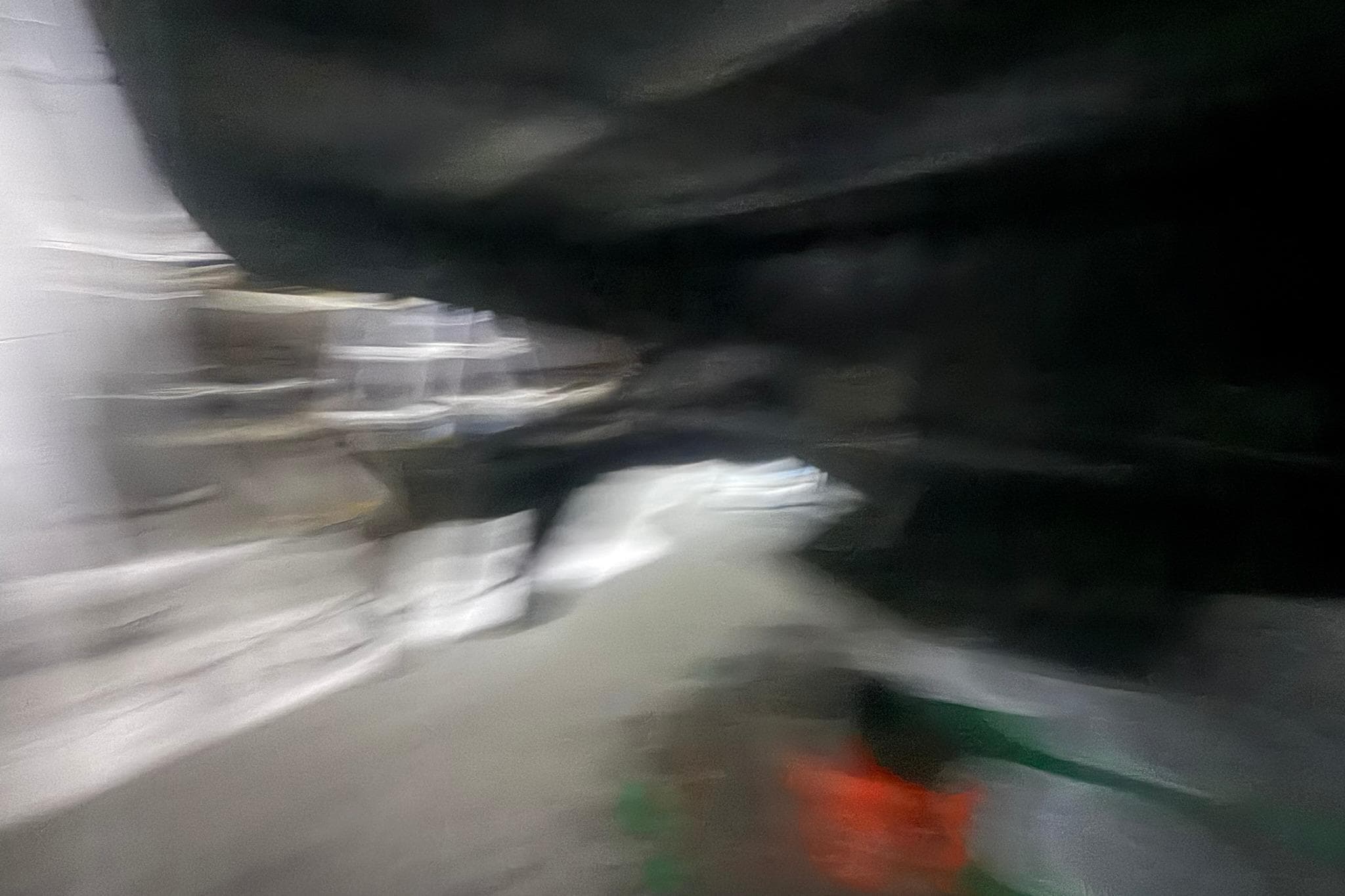Blurry image of a 1999 Diaship 53 interior, showing indistinct details.