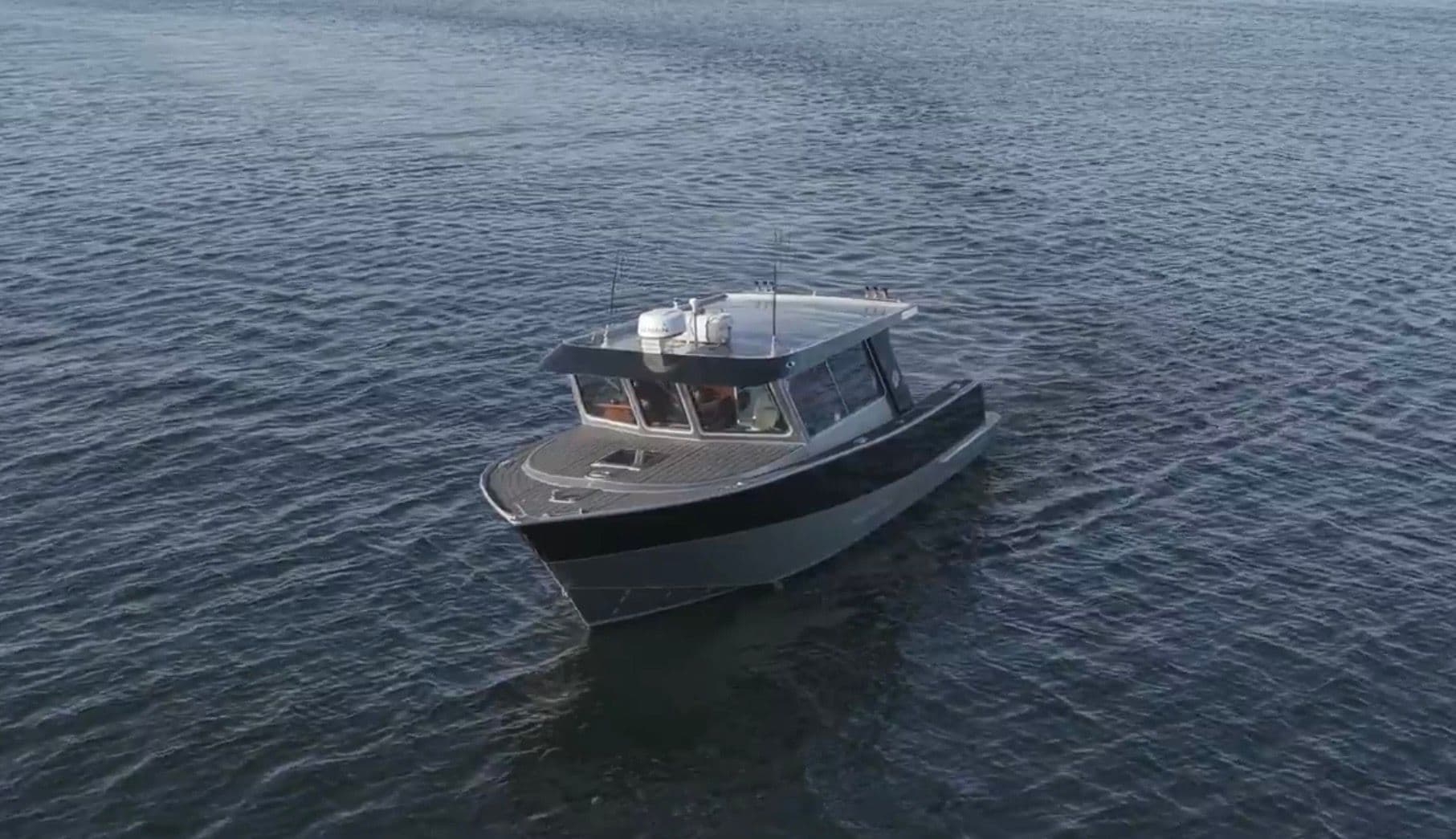 Walker Custom 30 boat from 2020 on calm waters.
