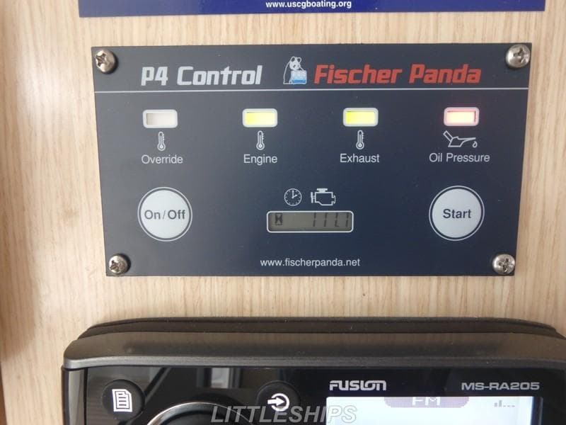 Fischer Panda P4 control panel on Fountaine Pajot MAHE EVO 2015.