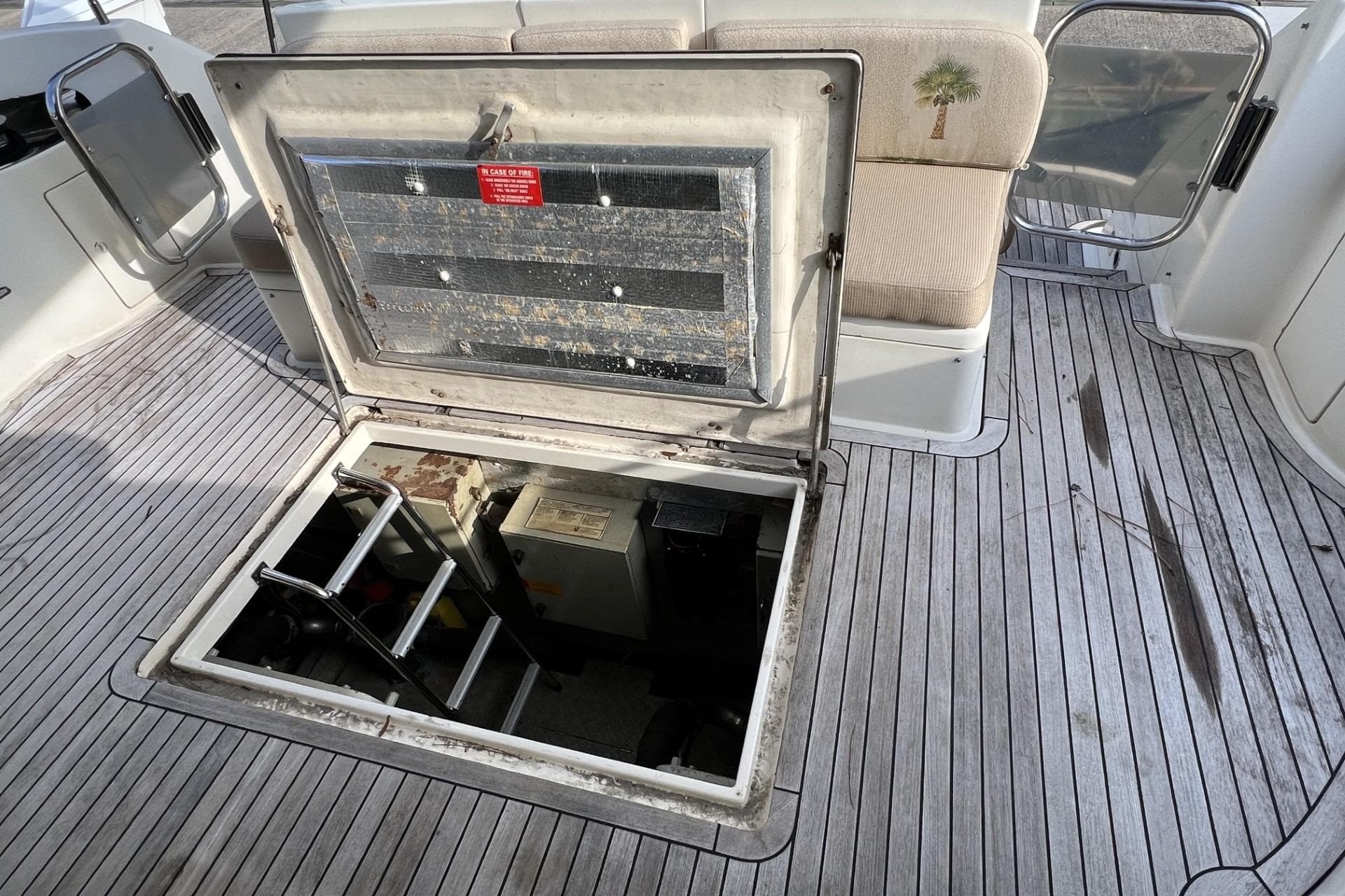 Secondary Engine Room Access (aft deck)