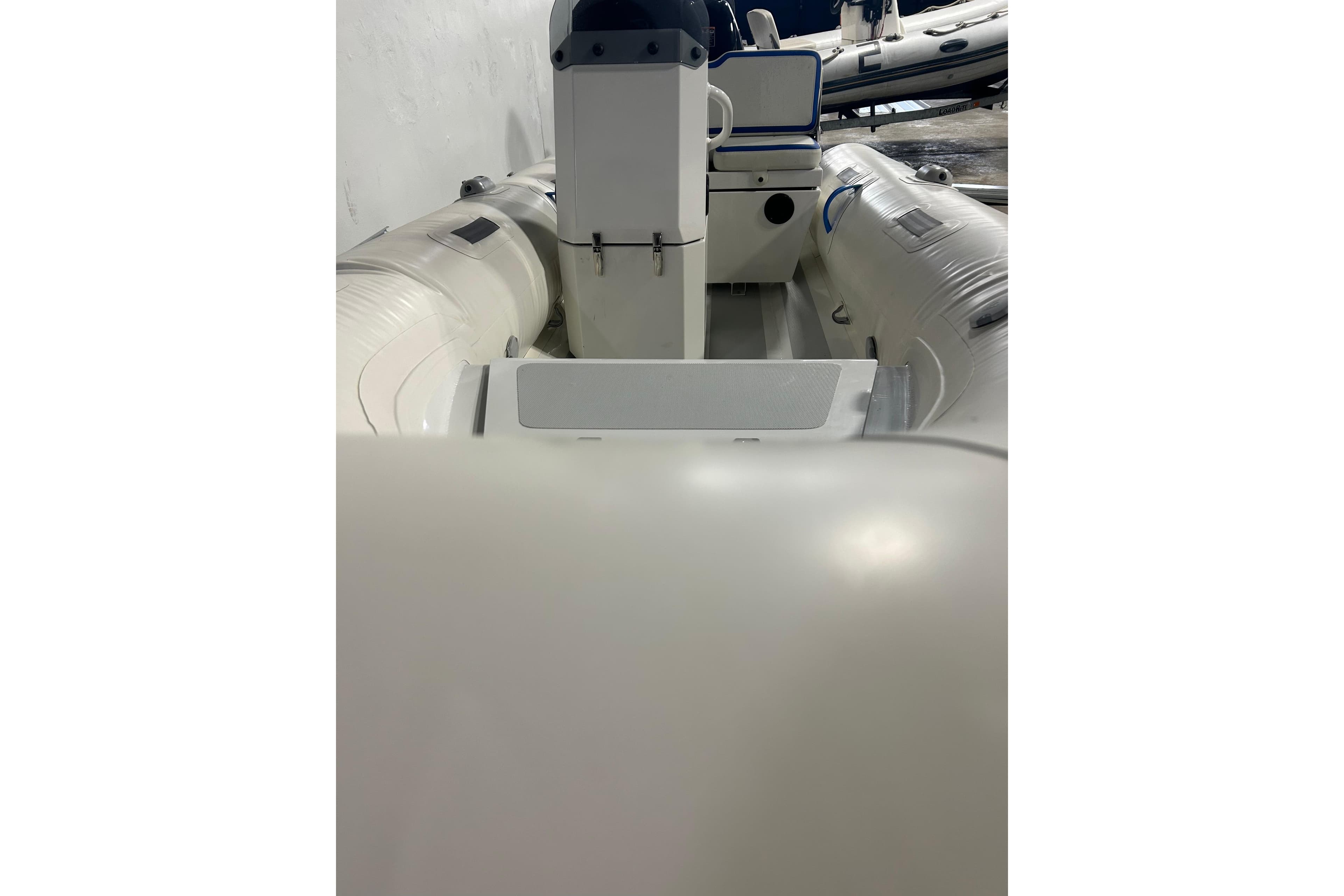 2025 Zodiac Nomad 3.6 RIB Alu inflatable boat interior view.