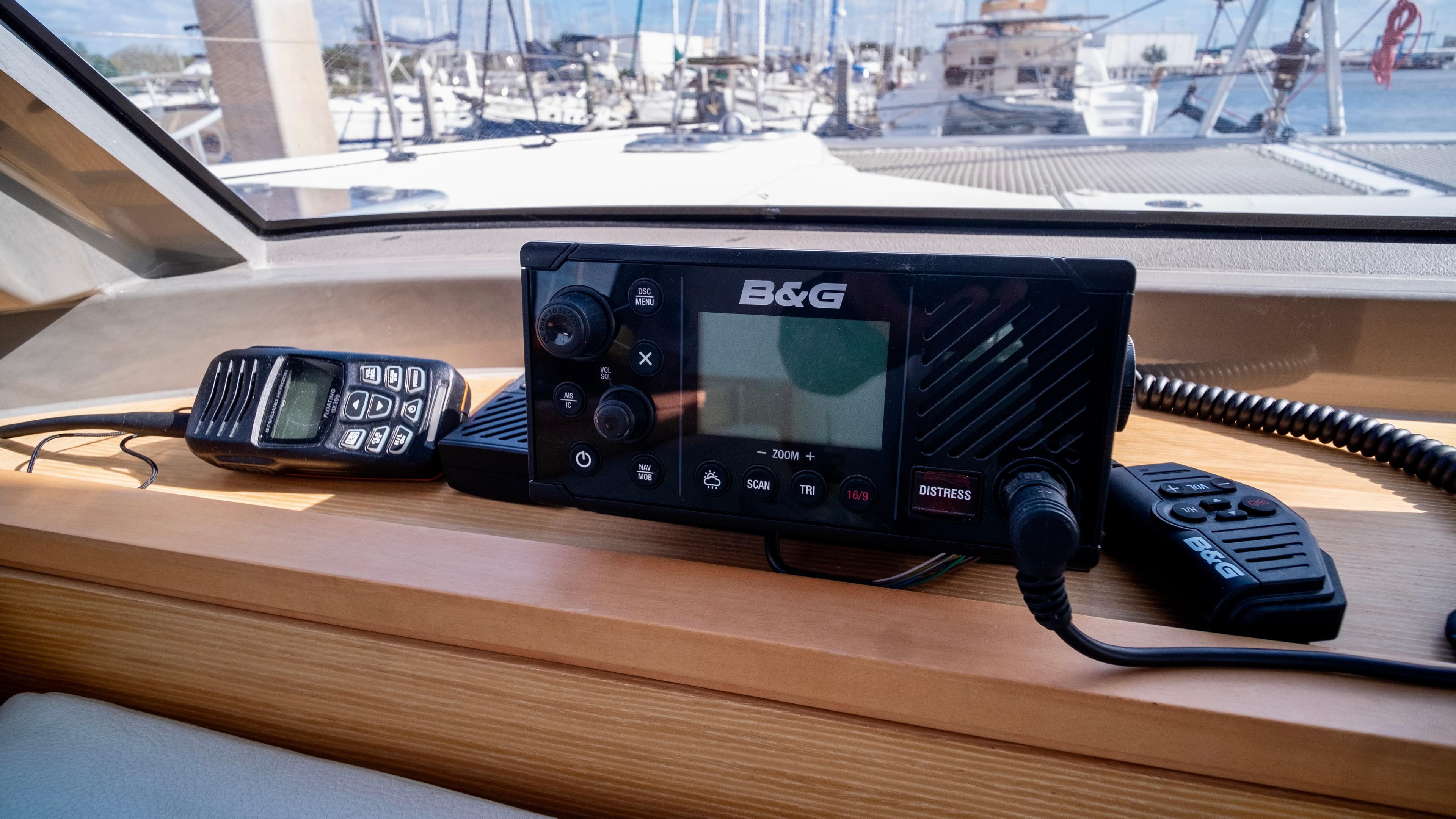 B&G marine radio on Nautitech 40 Open, 2019 model.