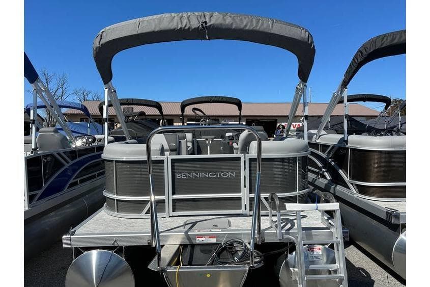 2026 Bennington 20 SSR Quad Bench pontoon boat with Yamaha 90Hp engine, in stock.