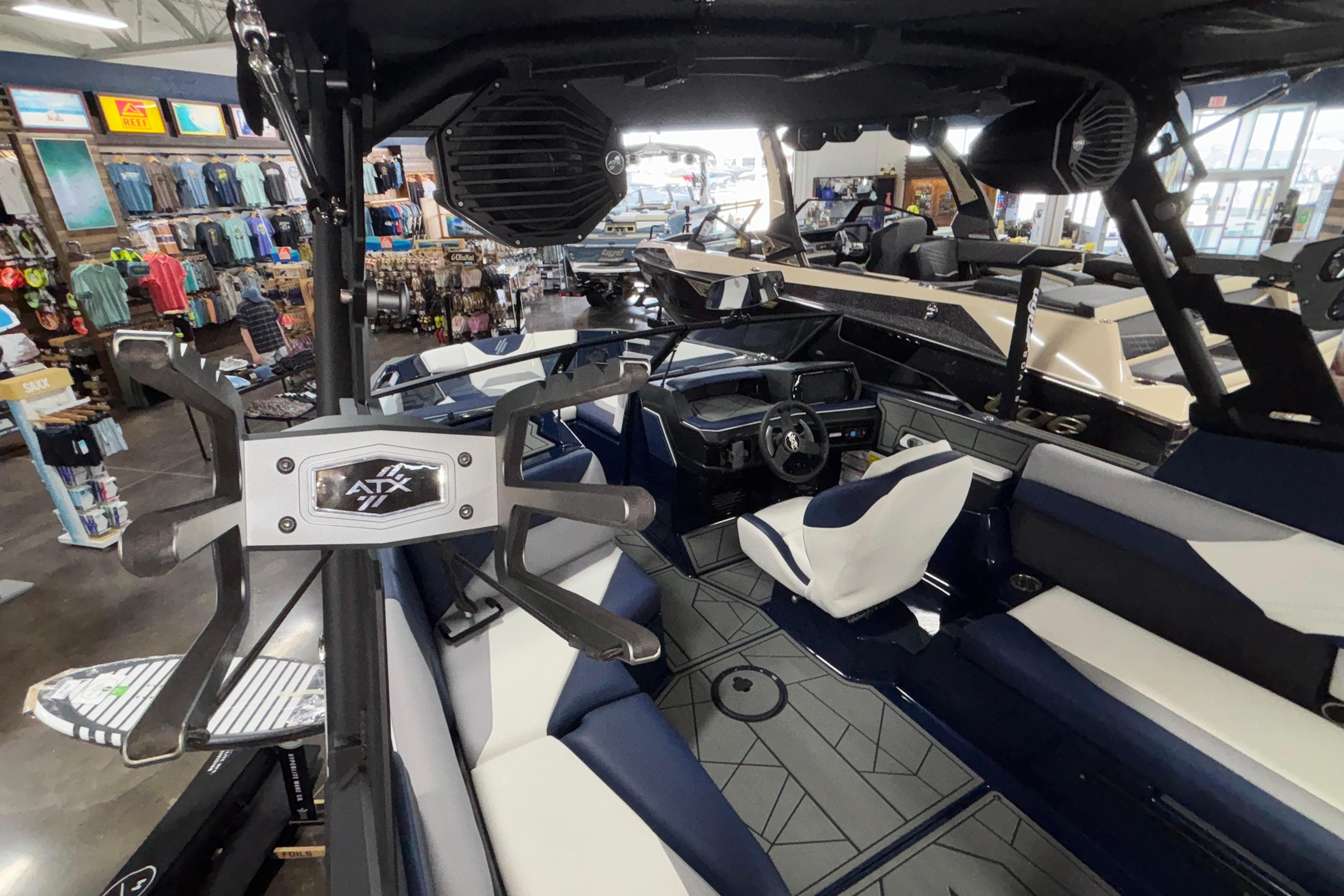 2026 ATX Surf Boats 24 Type-S interior with modern design and advanced features.