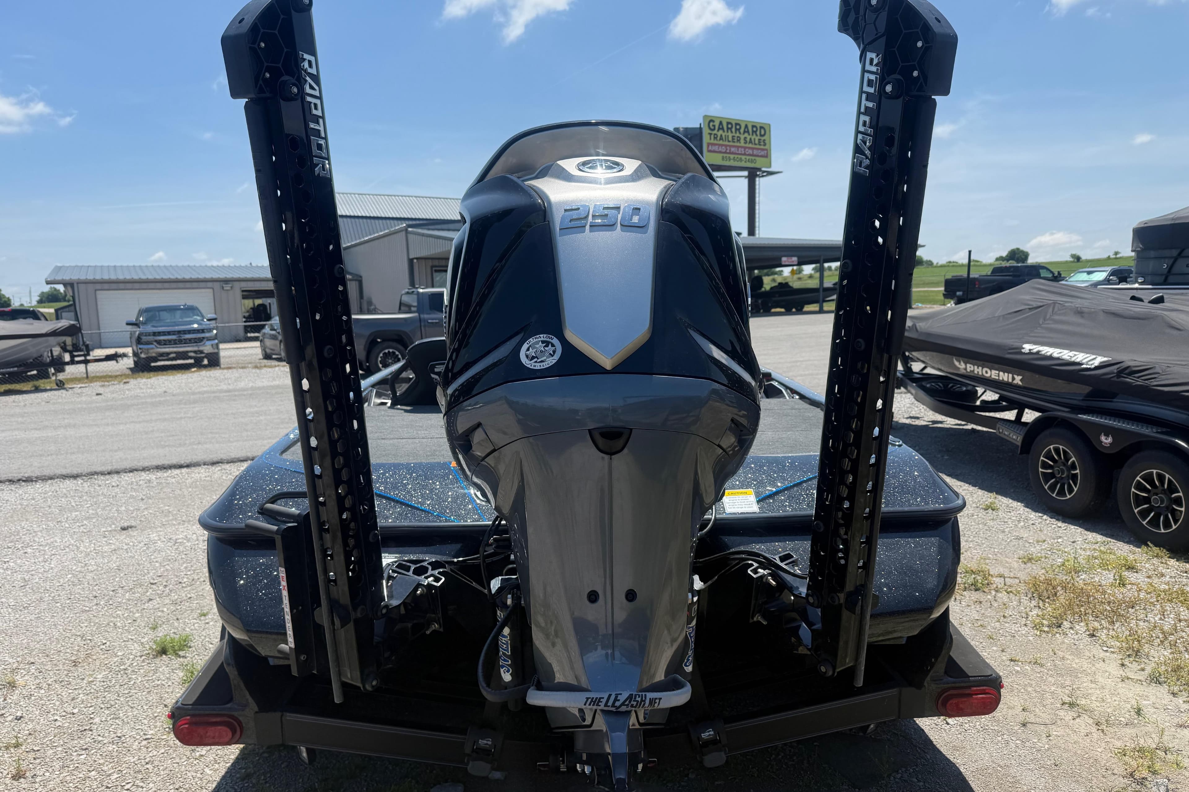 2025 Skeeter FXR21 Limited boat with powerful outboard motor and Raptor anchors.