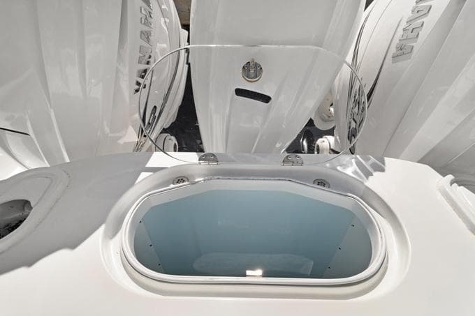 2020 Yellowfin 39 Center Console boat with Yamaha engines, featuring a sleek design.