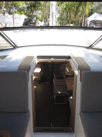 Interior view of 2025 Jeanneau Yacht 65, showcasing modern design and spacious layout.