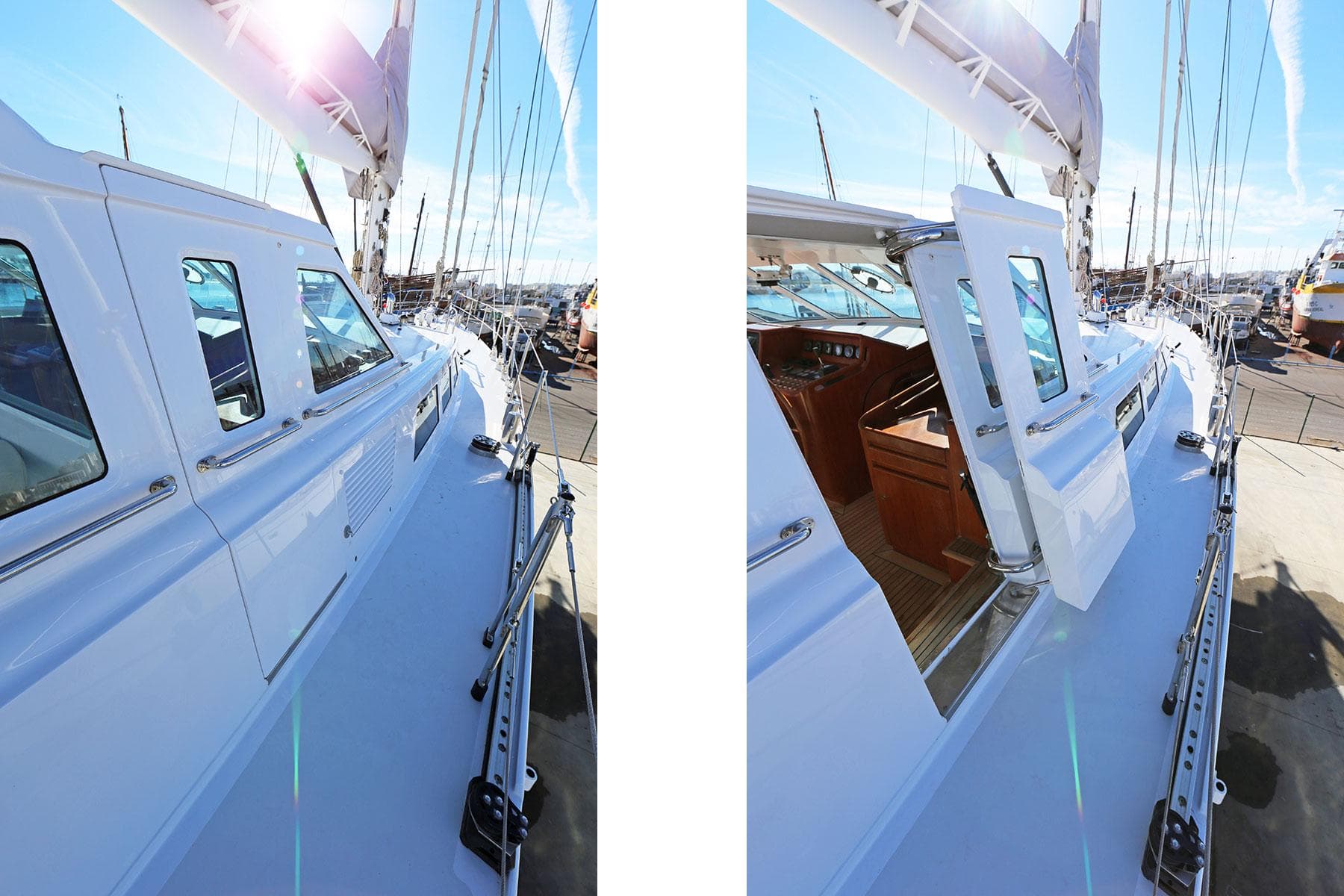 Doors to wheelhouse