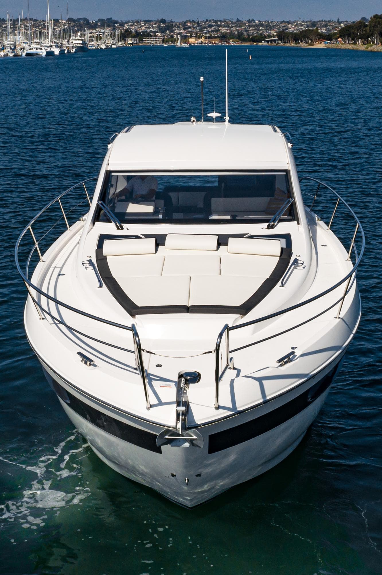 2024 Bavaria SR41 yacht cruising on clear blue water.
