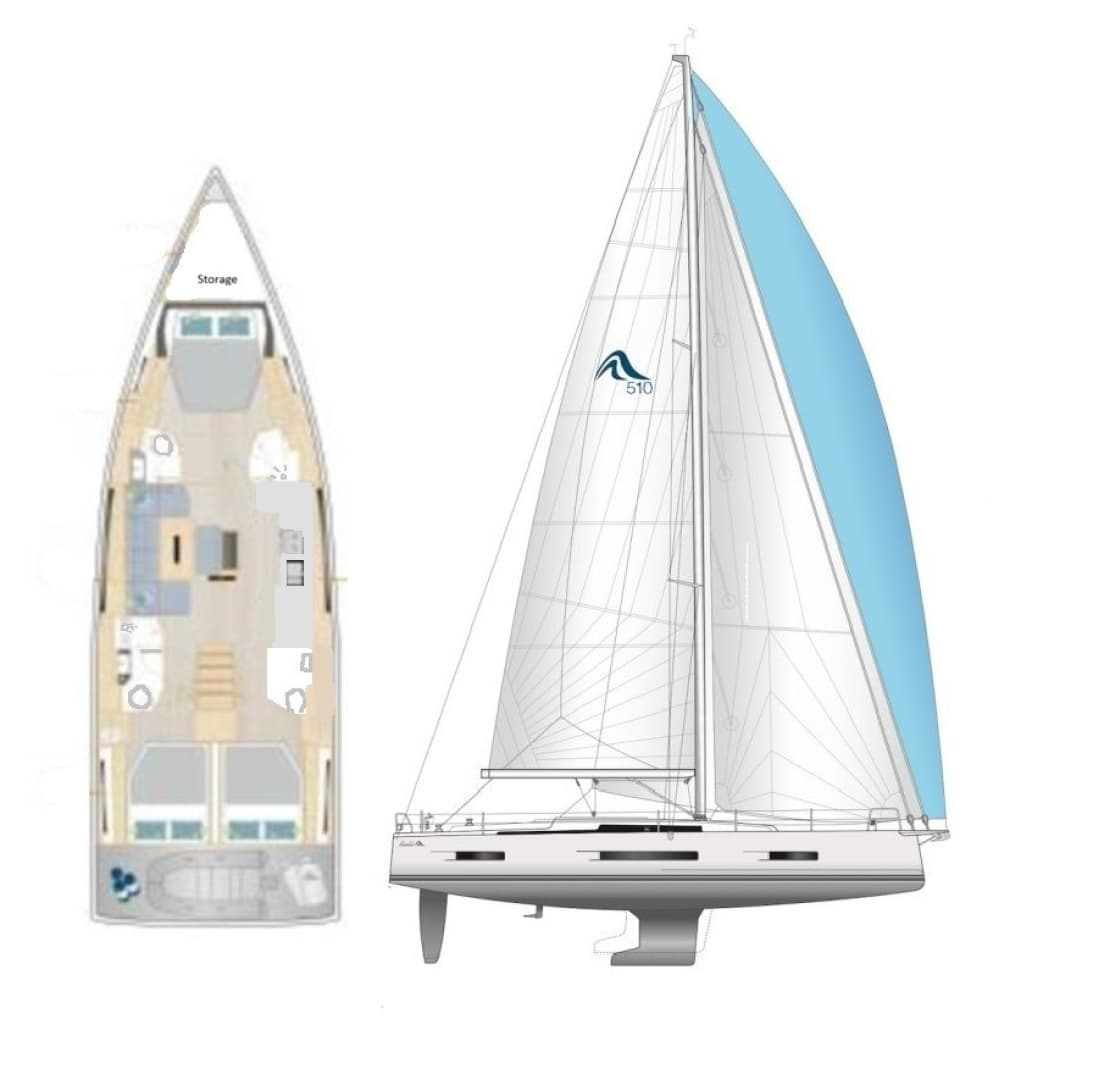 2023 Hanse 510 - Image 42