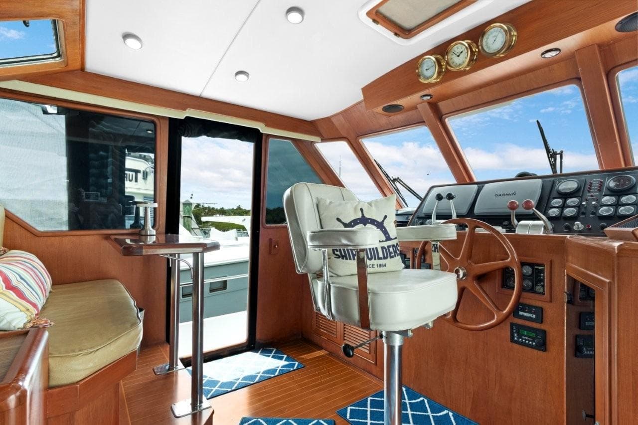 Pilothouse Helm Chair and electrical panel