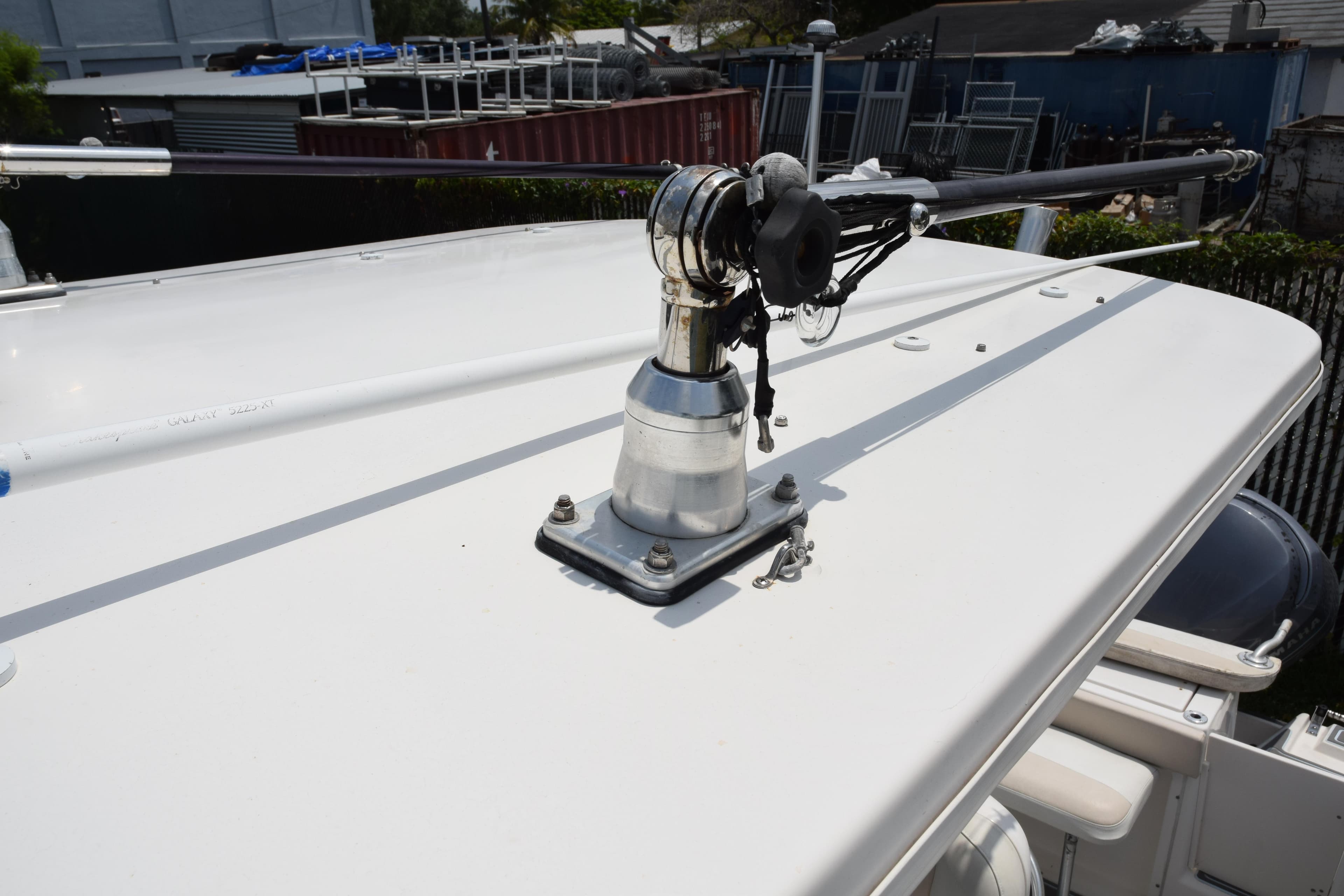 2006 Robalo R260 Center Console boat with mounted equipment on deck.