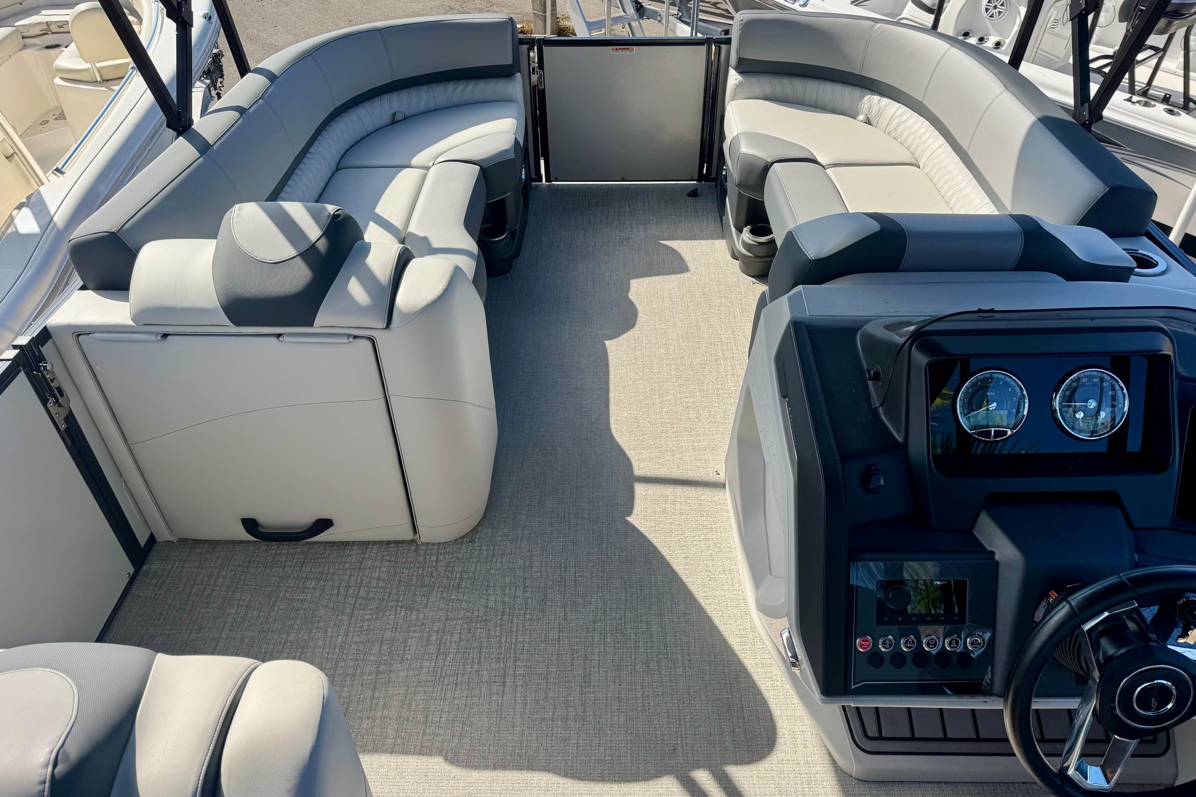2026 Avalon Catalina Platinum Versatile Rear Bench interior with luxurious seating and modern dashboard.