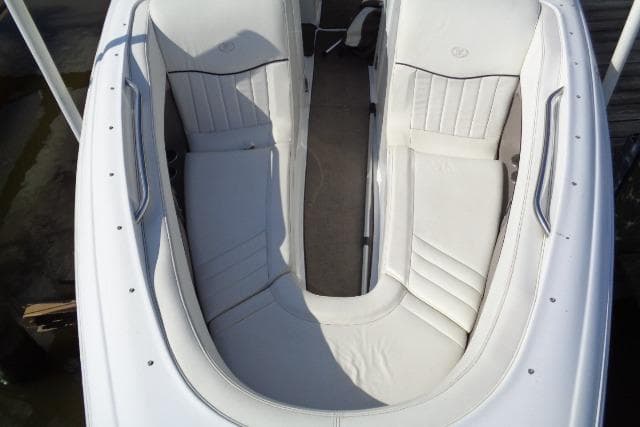 2006 Cobalt 282 boat interior with white seating and sleek design.