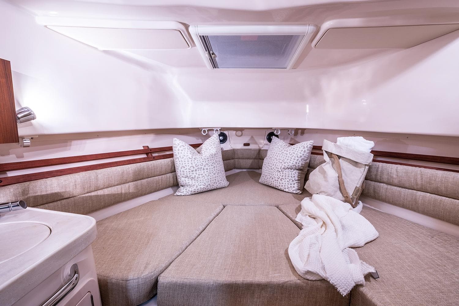 Manufacturer Provided Image: Interior of 2026 Grady-White Marlin 300 yacht cabin.