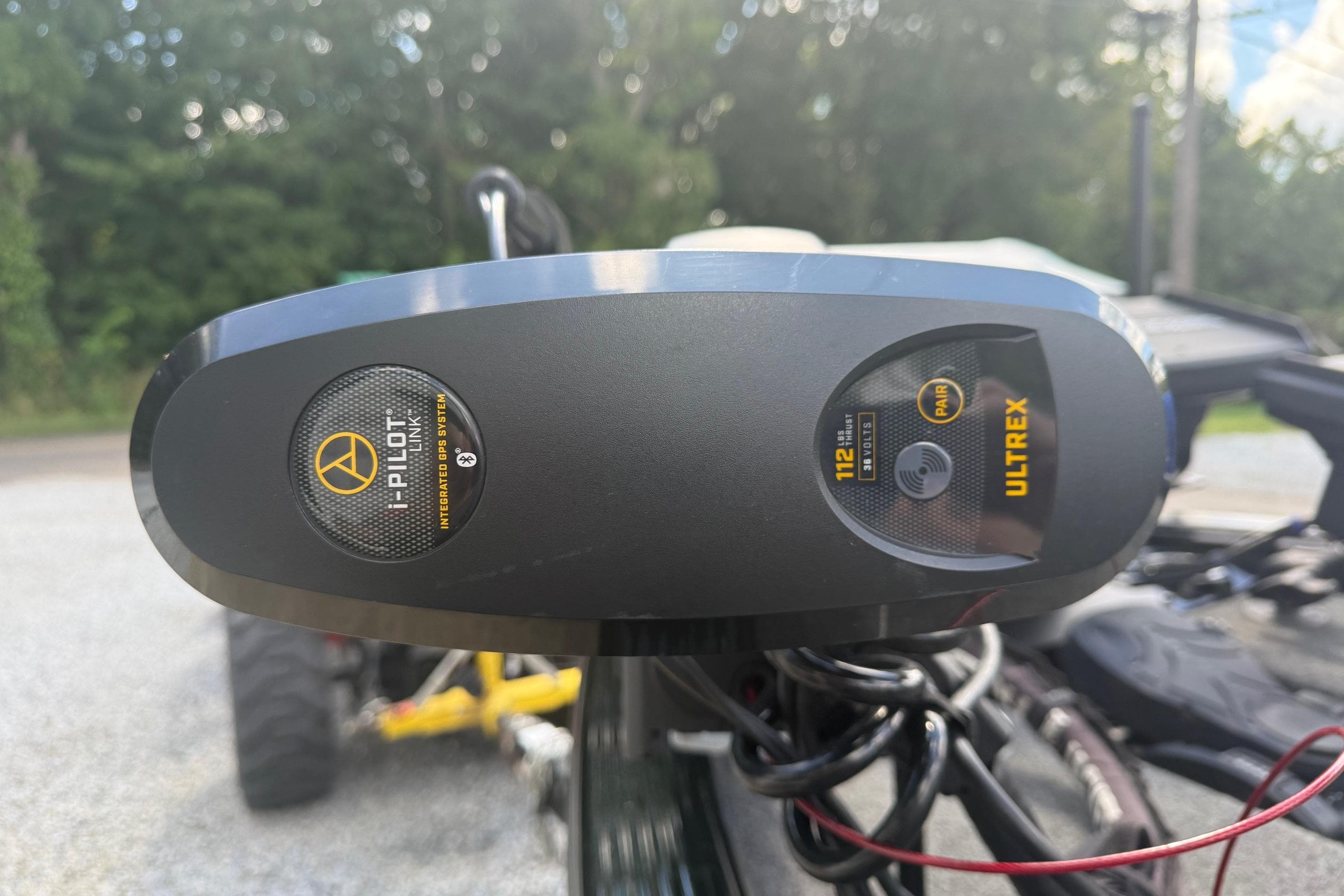 Close-up of i-Pilot Link system on 2021 Lund 2075 Pro-V Bass boat.