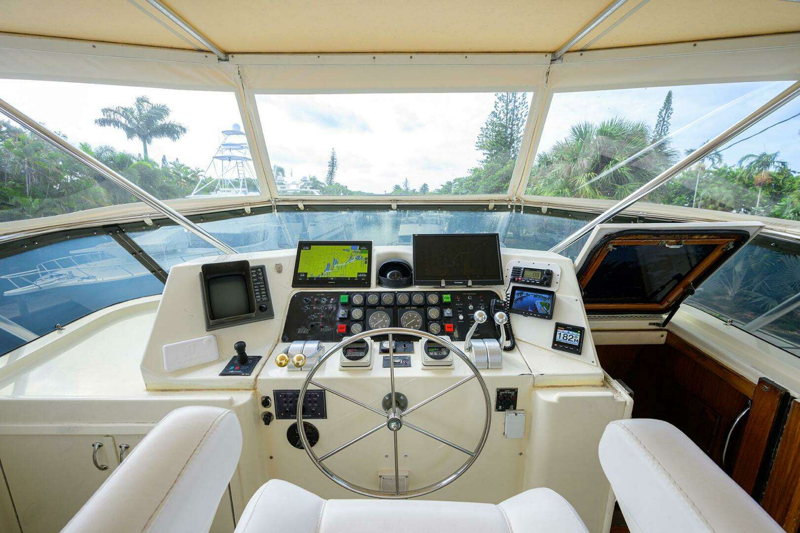 1991 Hatteras 78 Cockpit Motor Yacht - Image 62