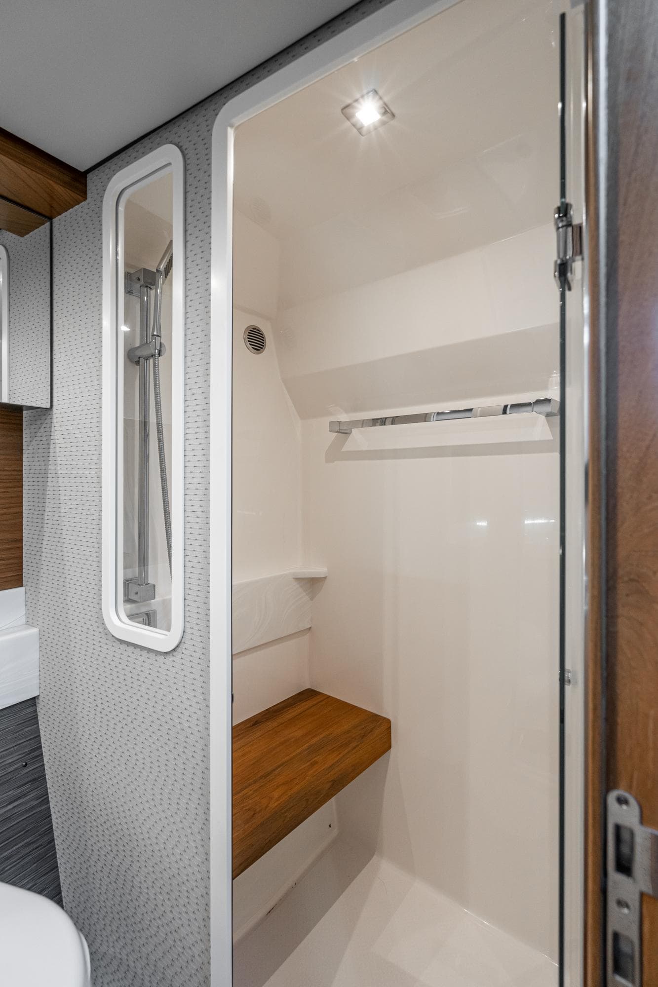 2020 Tiara Yachts C39 Coupe interior shower area.