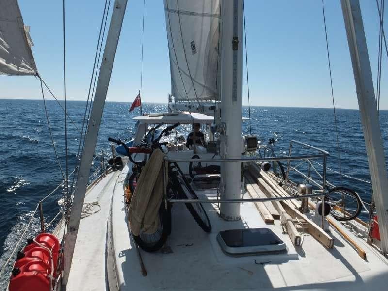 Self de-masting rig