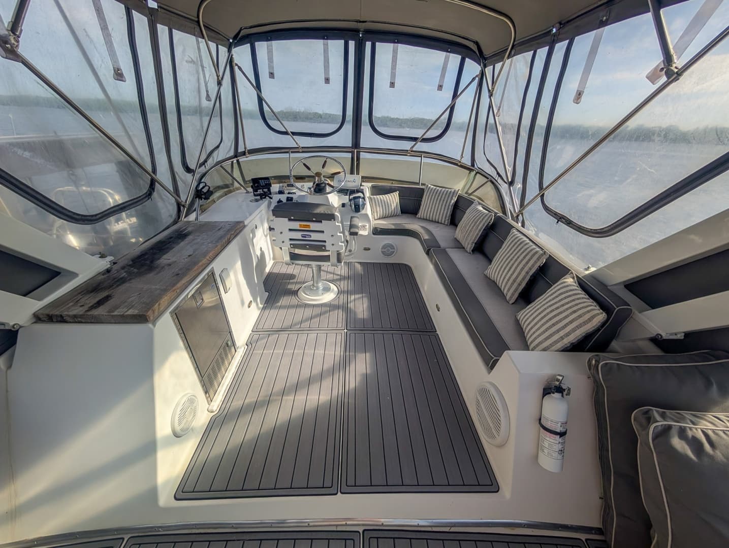 1987 Bluewater Yachts 51 Coastal Cruiser Cockpit - Image 11