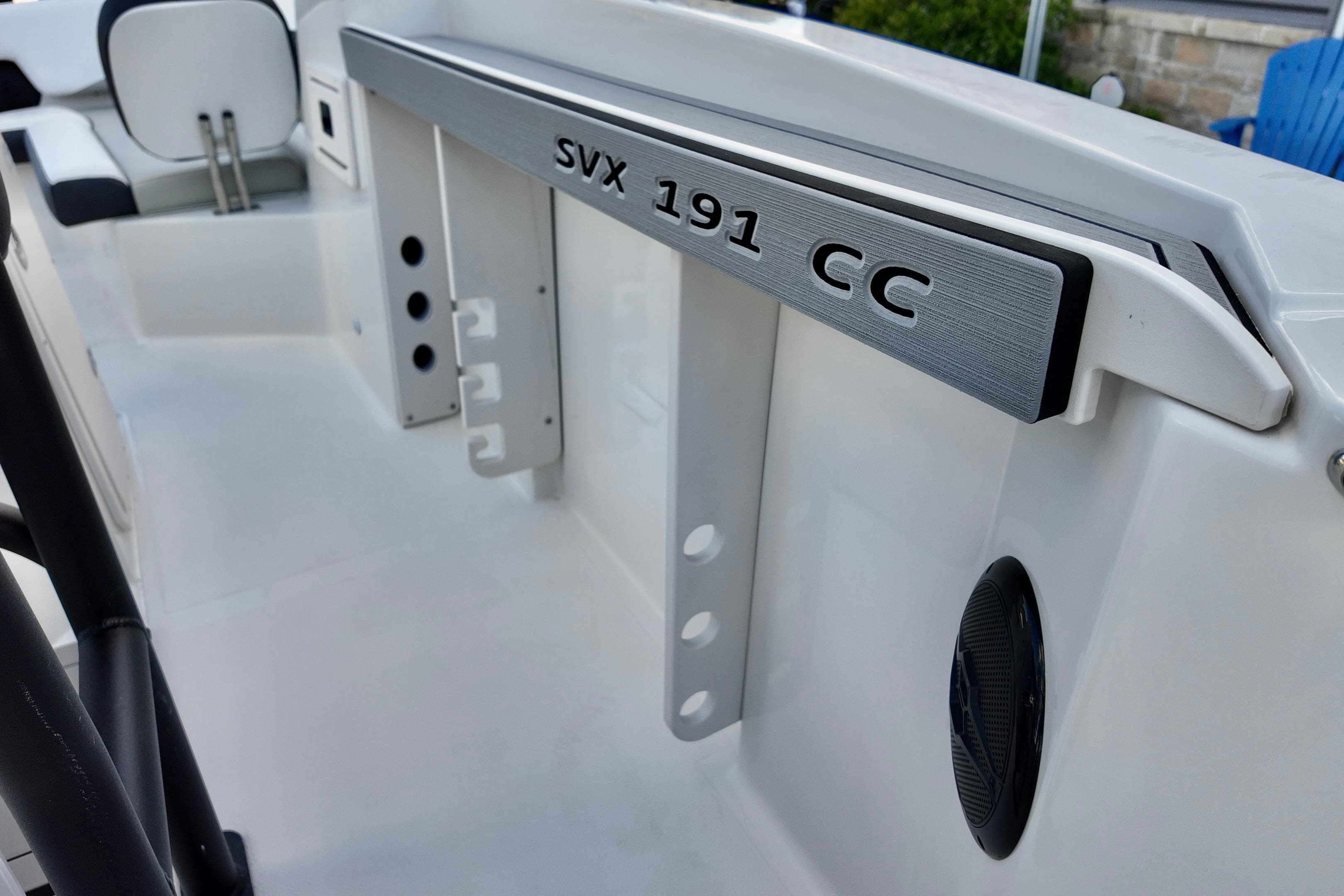 2026 Starcraft SVX 191 OB CC boat interior with sleek design and modern features.