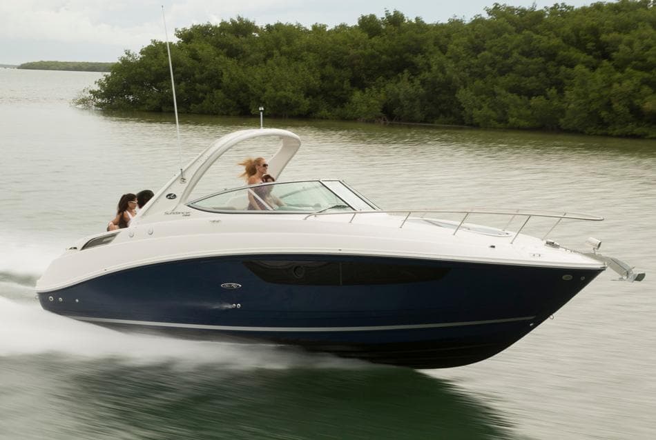 Manufacturer Provided Image: 2017 Sea Ray Sundancer 280 cruising on a calm waterway.