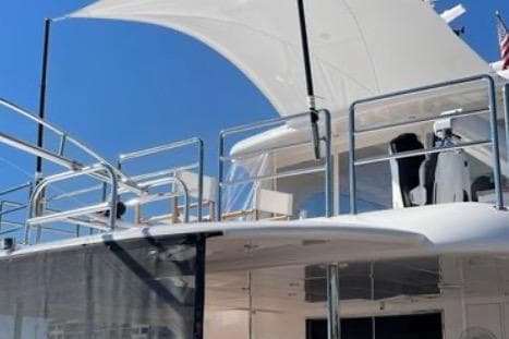 Luxury Horizon PC65 yacht, 2022 model, featuring sleek design and modern amenities.