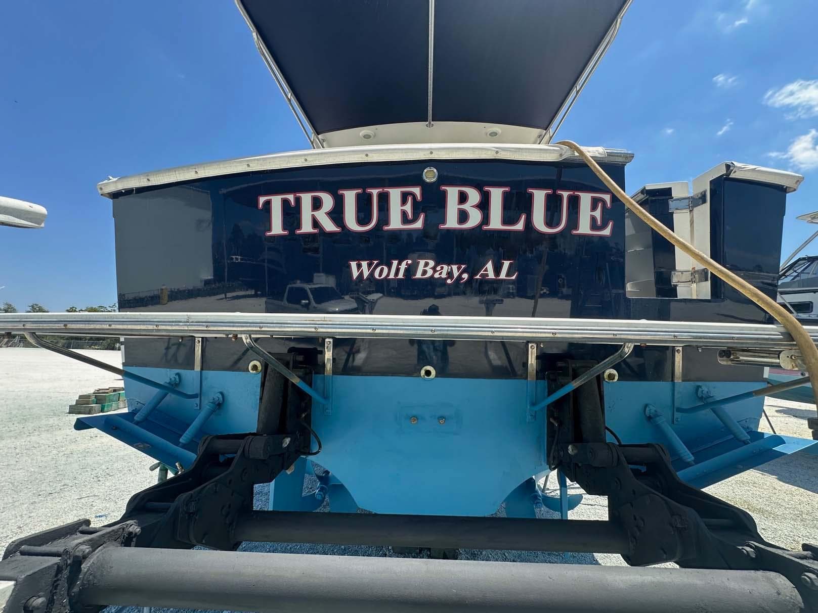 2005 Sabre 42 Express boat named "True Blue" at Wolf Bay, AL.